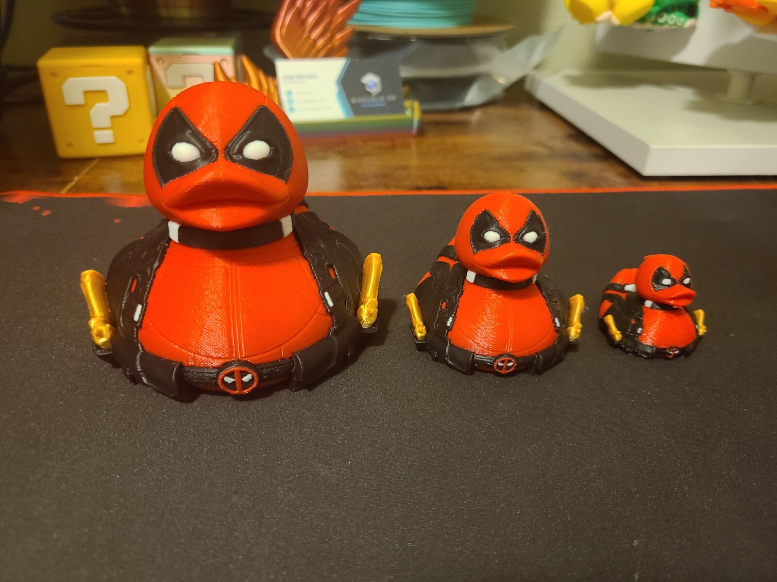 Deadpool Duck 3D Printed Mini Size Jeep Duck Plastic Highly Detailed