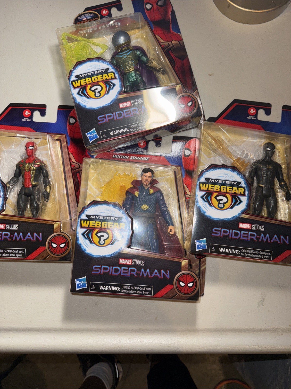 Marvel Studios Spider-Man Dr Strange & Mysterio Mystery Web Gear Action Figures