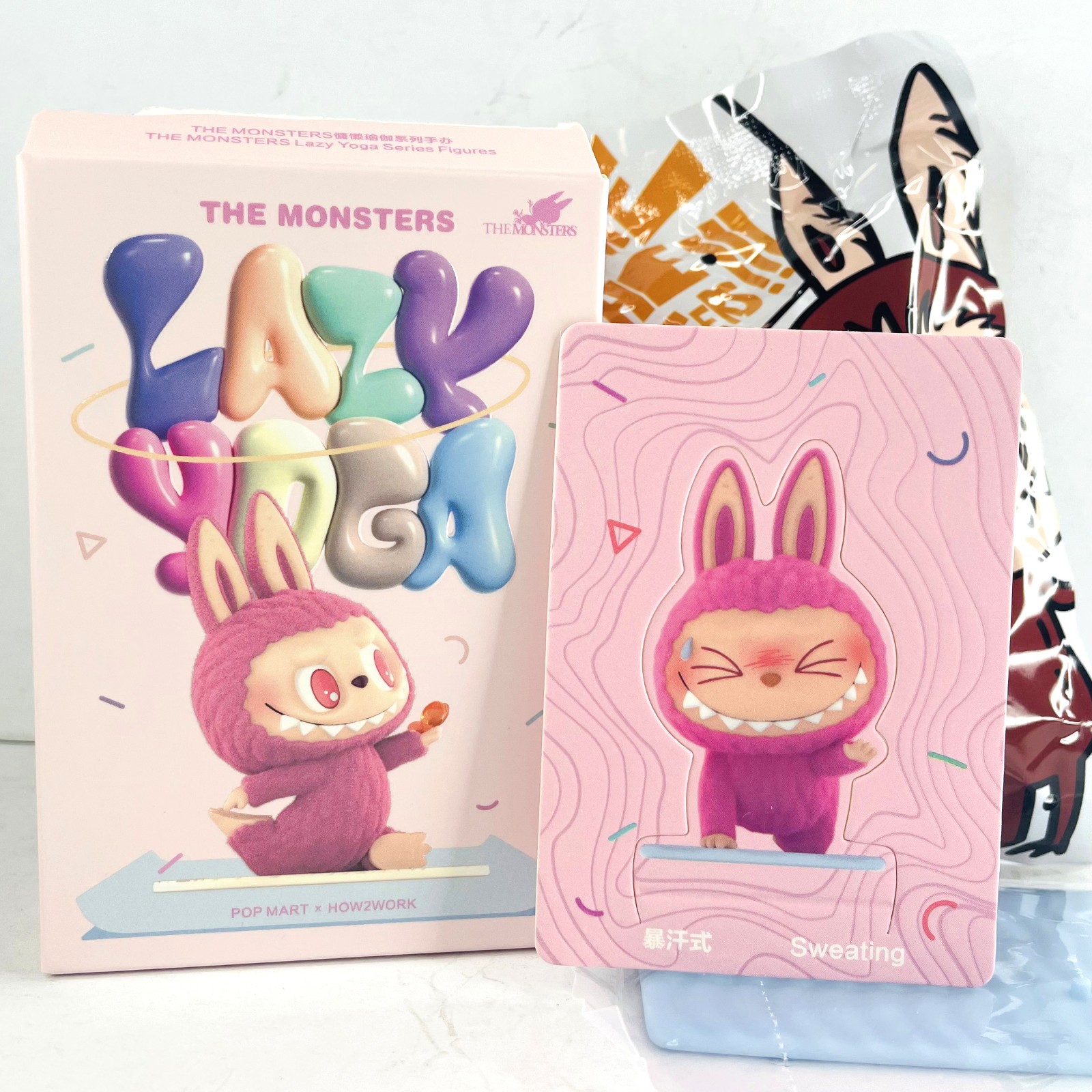 POP MART x Labubu The Monsters Lazy Yoga Series Figure Dolls Toy – Sweating