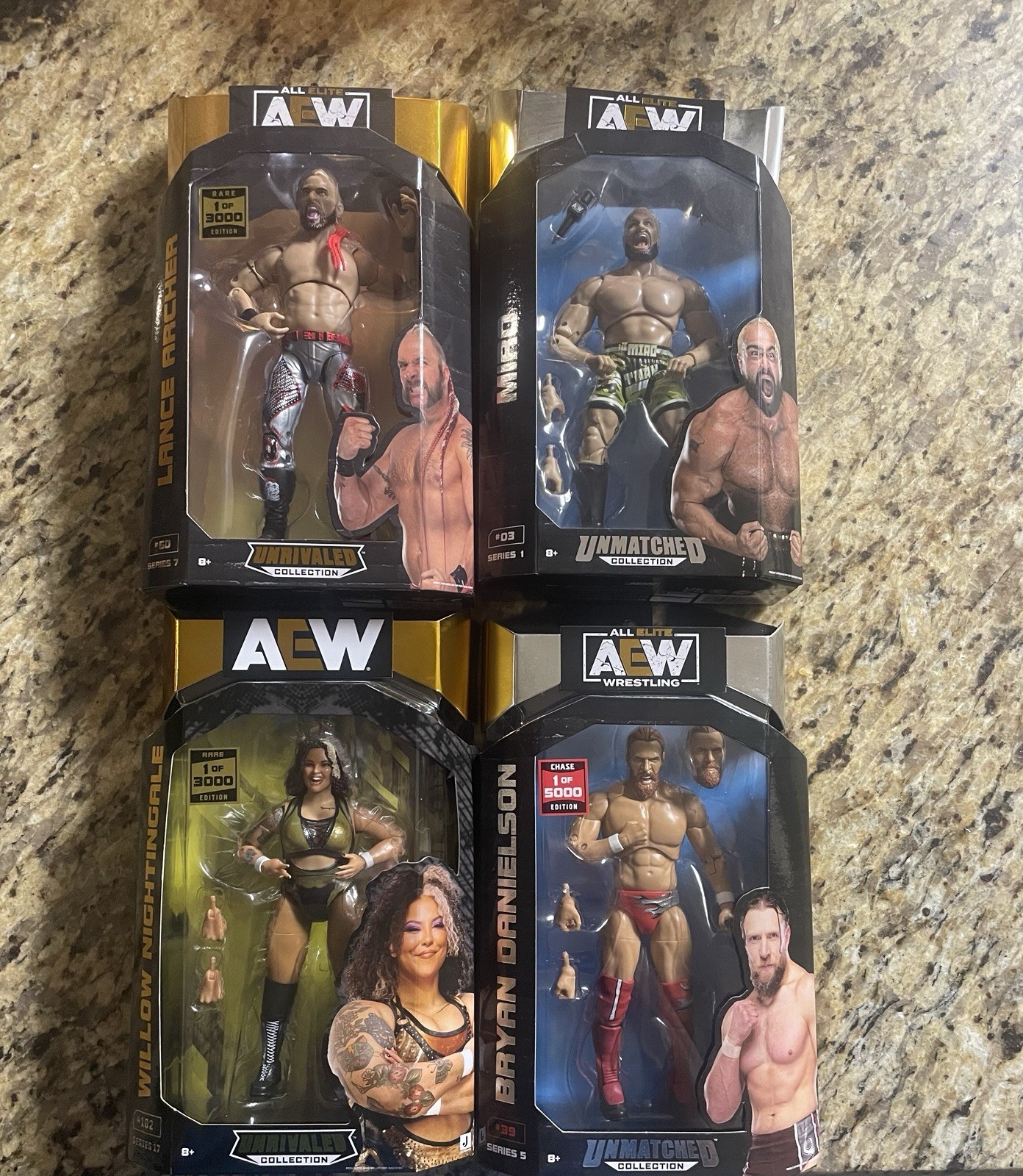 AEW Unrivaled WILLOW NIGHTINGALE 1/3000 & Unmatched Bryan Danielson 1/5000 MORE+