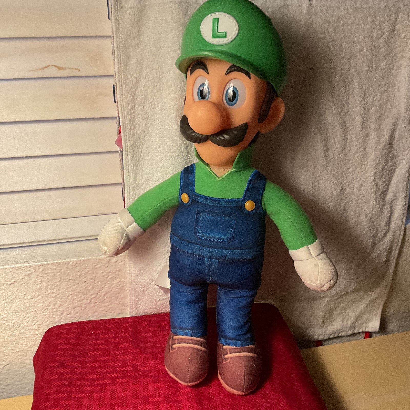 LUIGI Plush/Plastic Doll 16&Prime; -The Super Mario Bros. Movie – Nintendo