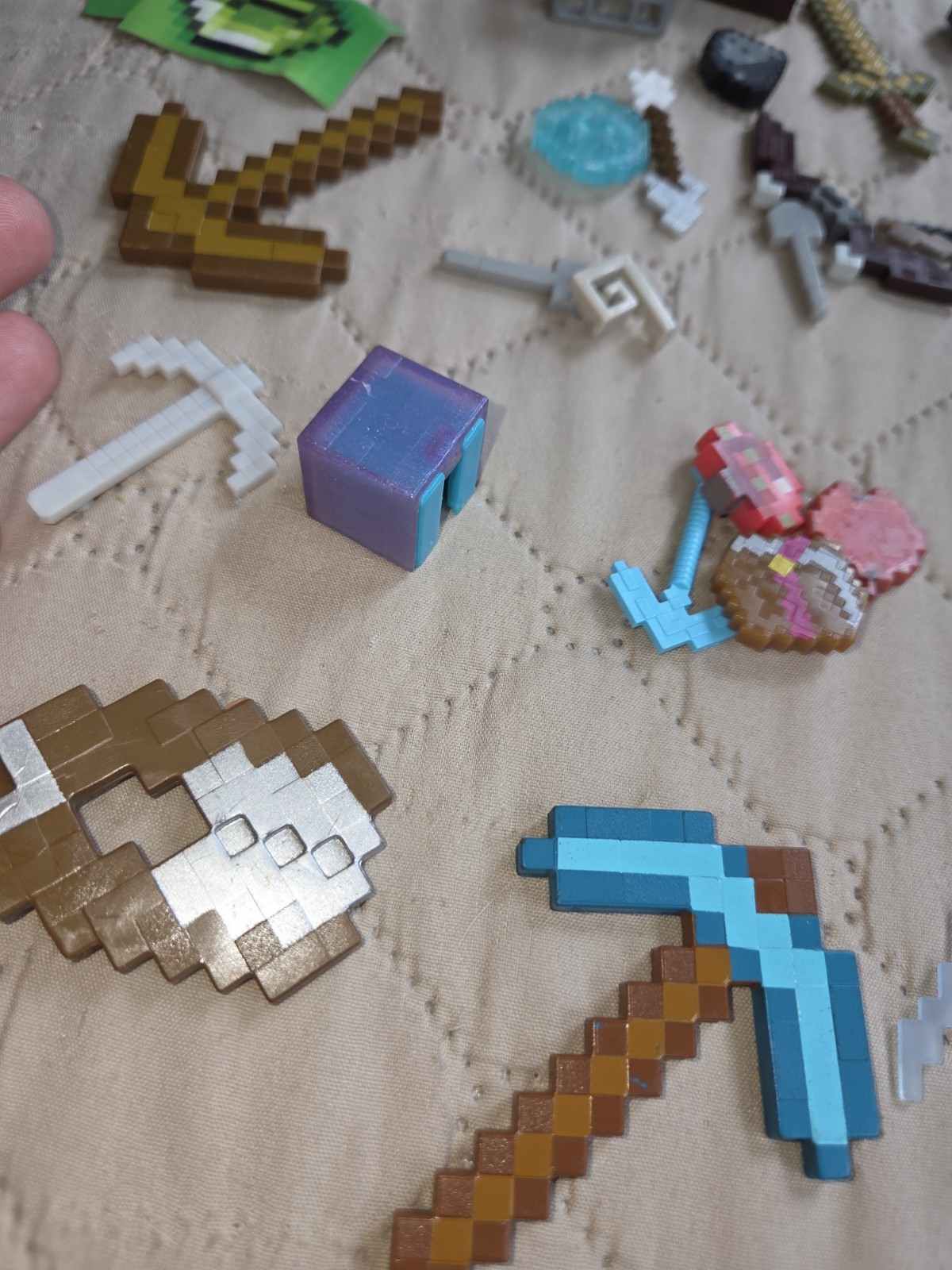 Minecraft Lot Swords Axe Bombs Weapons Play Acessories Lot Bundle