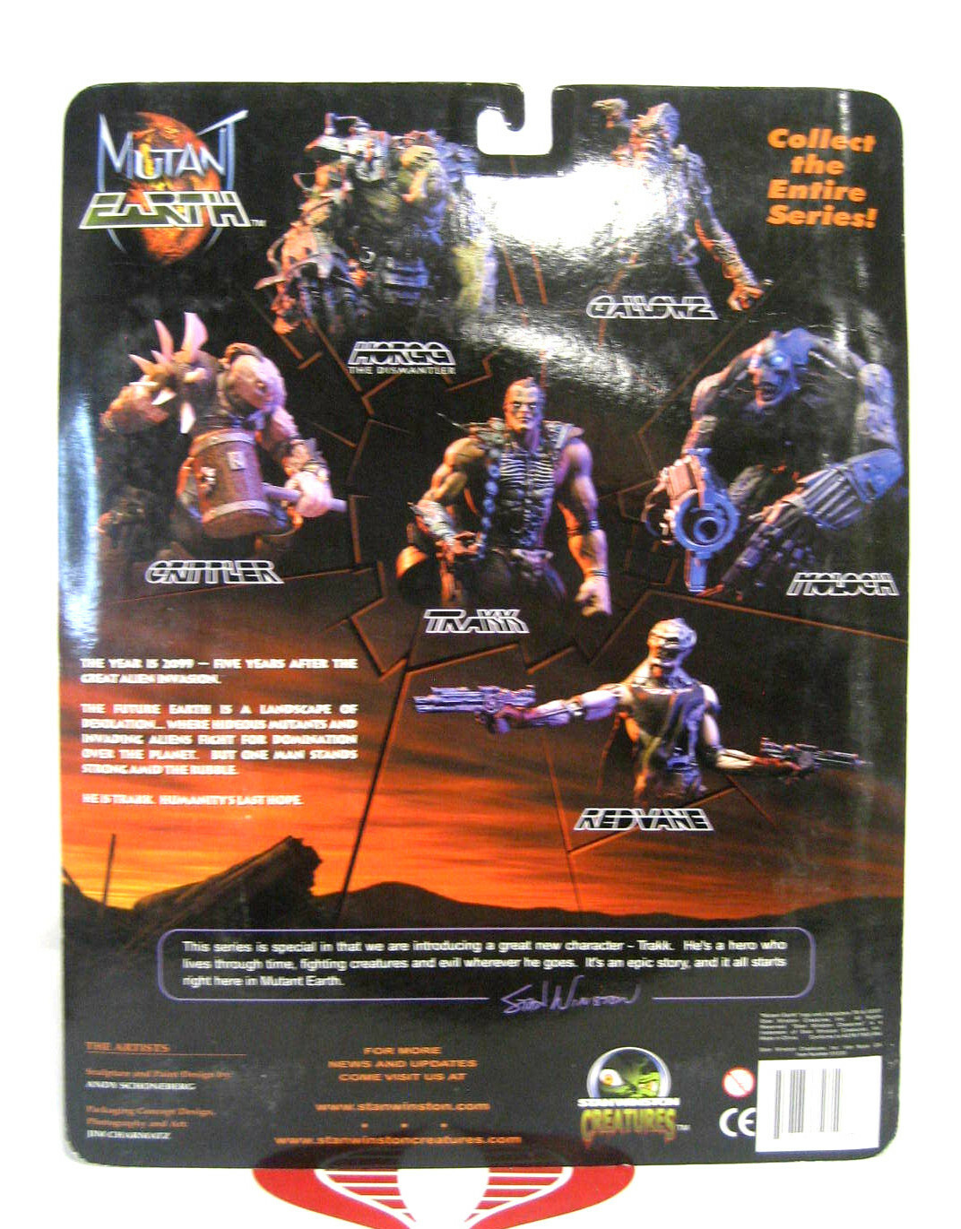 Stan Winston Creatures Mutant Earth Action Figure Crippler NOC 2001