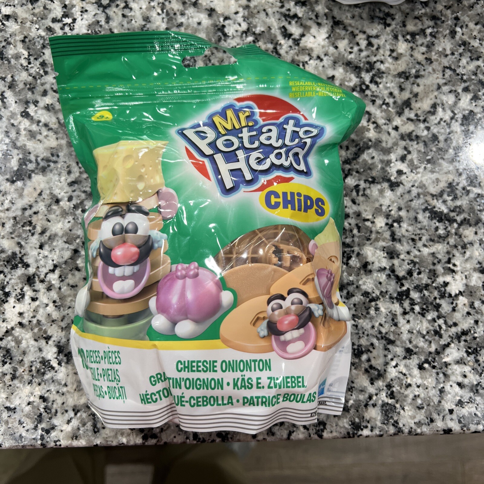 Mr. Potato Head Chips « Cheesie Onionton » 10 Pieces with Resealable Bag Hasbro 3+