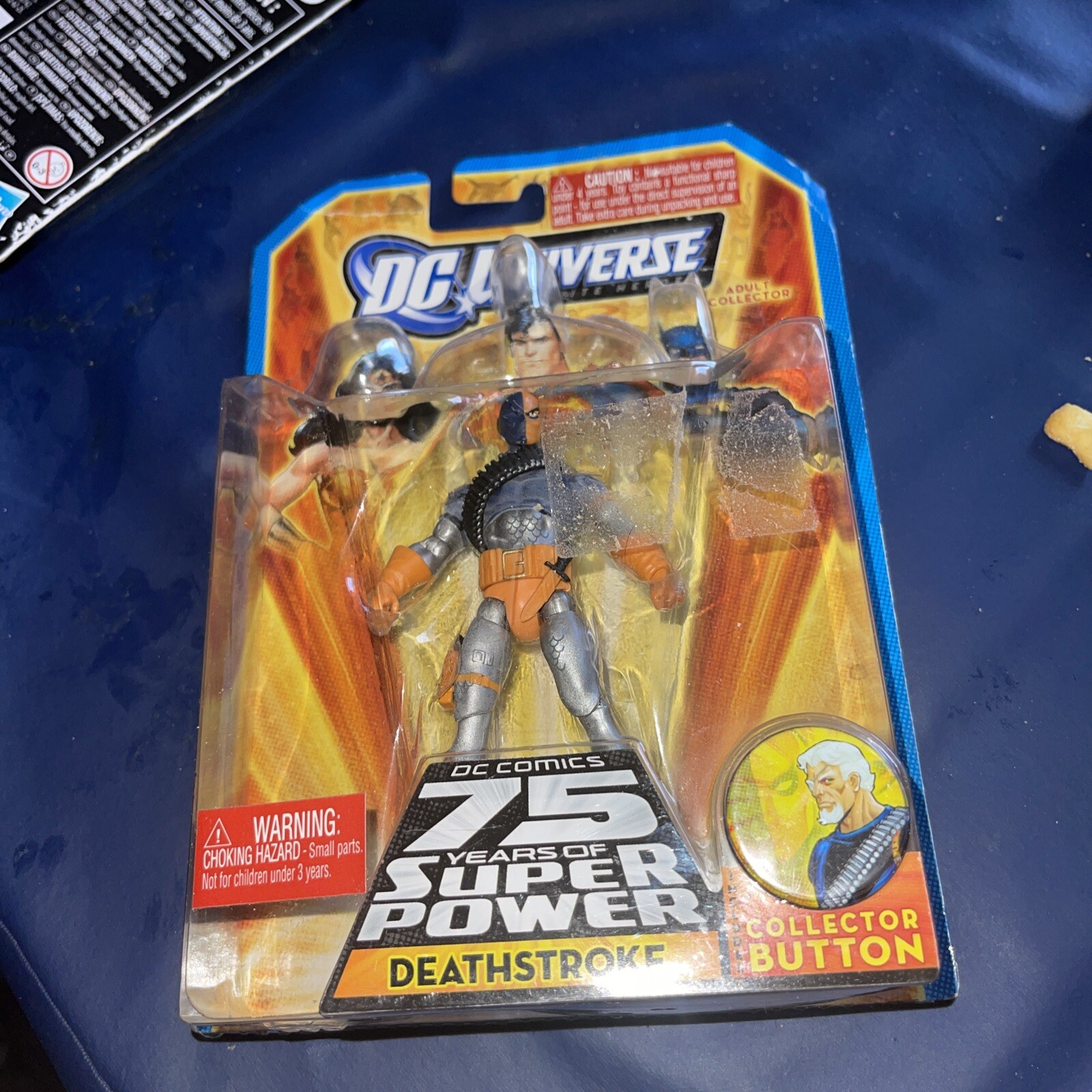 NEW 2009 DC UNIVERSE DEATHSTROKE 3 3/4&Prime; IN FIGURE 75 YEARS OF SUPER POWER