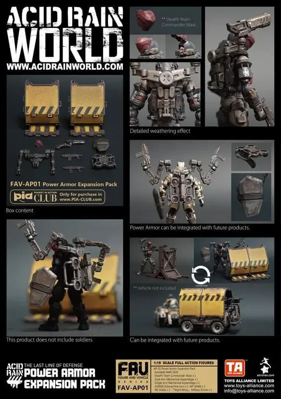 ACID RAIN / ANNEX 2179 1/18: FAV-AP01 Power Armor Expansion Pack *USA Seller*