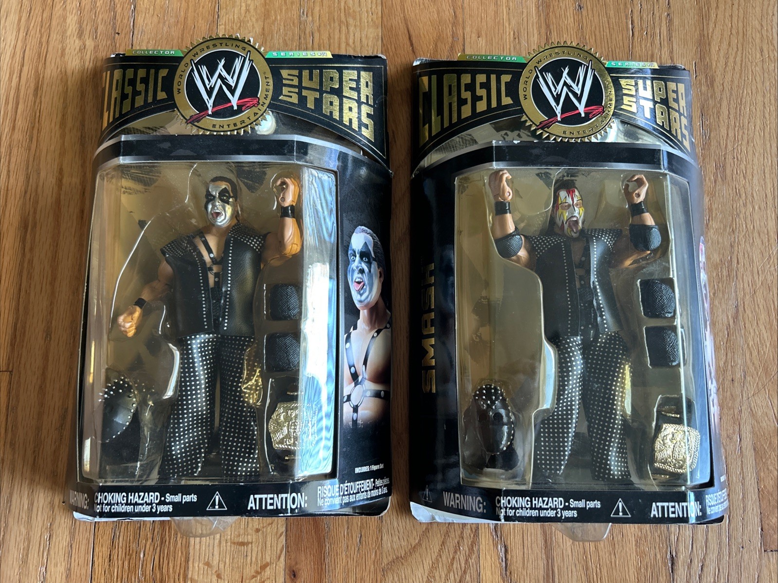 2007 Jakks Pacific WWE Smash & Ax Classic Superstars Series 14 Figures, Lot of 2