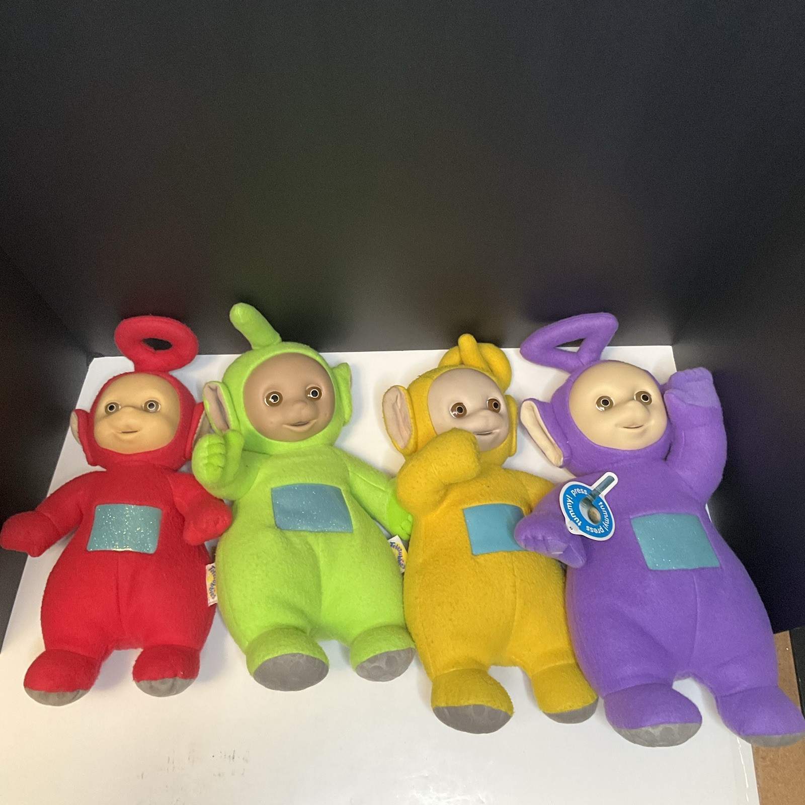 Playskool 1998 Vintage Talking Teletubbies Plushes Full Set of 4 Tested Working