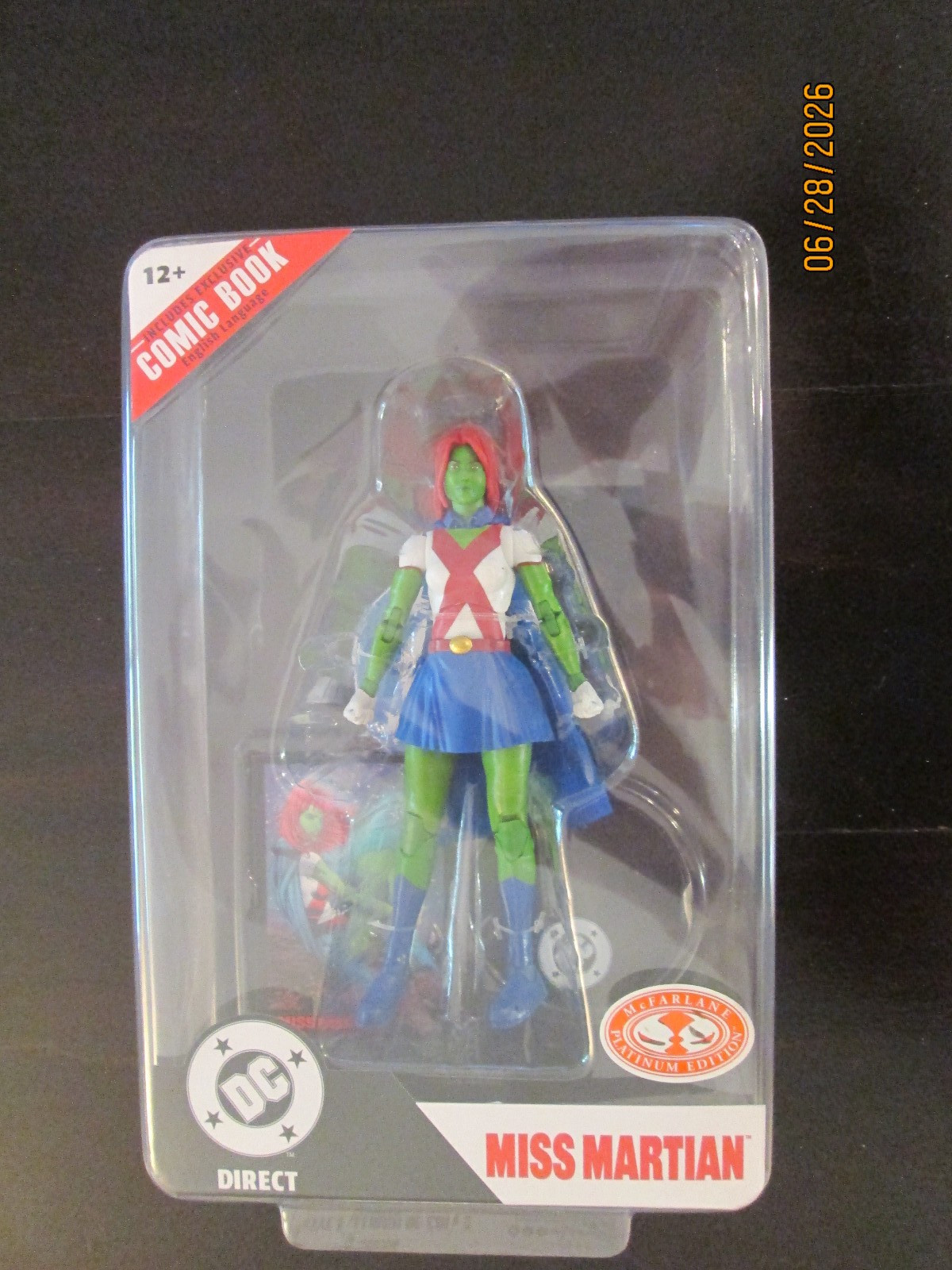 McFarlane Toys DC Direct Page Punchers Miss Martian Platinum Edition NEW