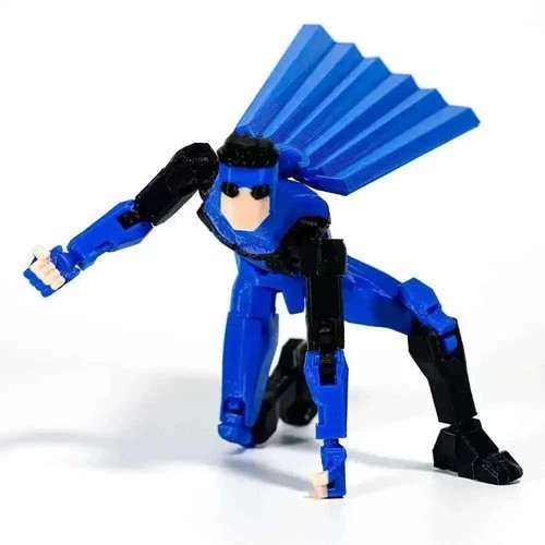 3D Printed Superhero Action Figures with Articulatable Limbs