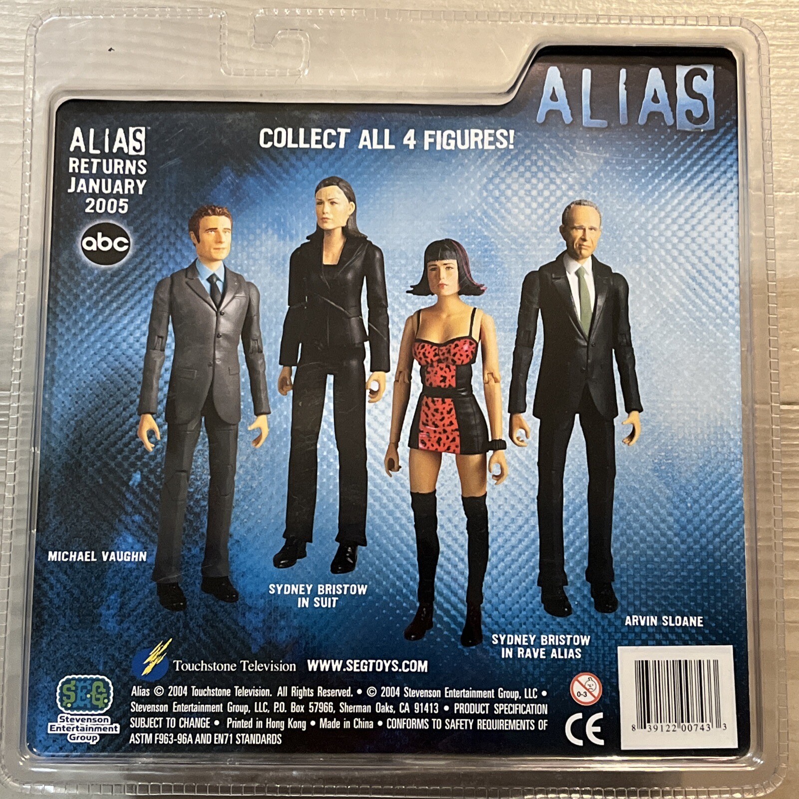 ALIAS Arvin Sloane 7&Prime; Action Figure NEW Stevenson Entertainment Group 2004