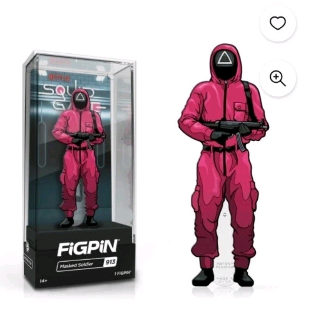 FiGPiN Netflix Squid Game 4 Pack Box Set Collectible Pins LE 3000