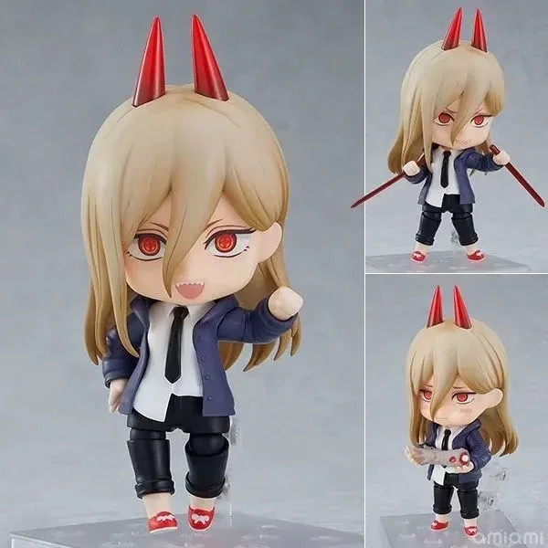 10cm Chainsaw Man Power Q Version Nendoroid Anime Figure PVC Toy Gift