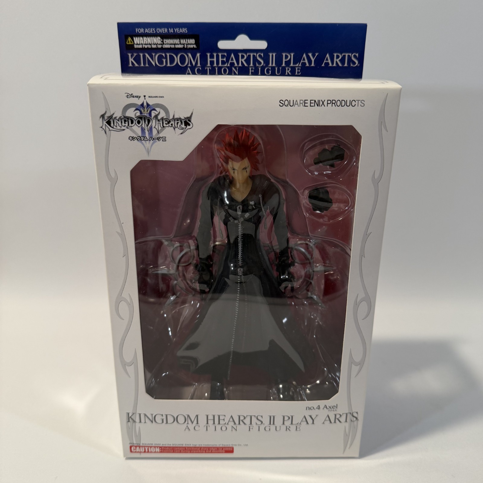Kingdom Hearts II Play Arts No 4 Axel Figure Square Enix CIB Open Box