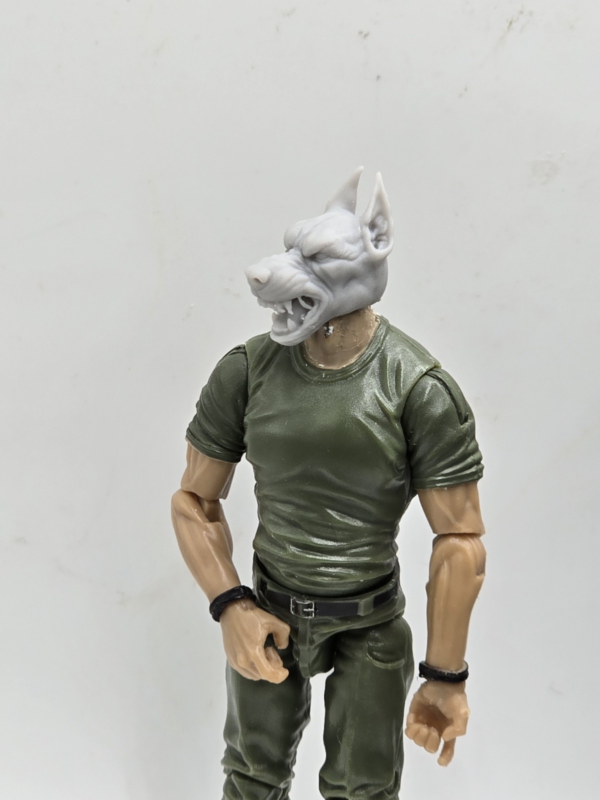 3d Printed K-NEIN DOG HEAD#3 1:18 3 3/4&Prime; GI Joe 25th Anniversary B121