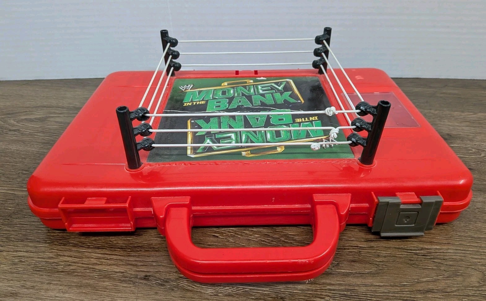WWE Wrestling Rumblers Money In The Bank Ring Briefcase with 6 Figures 2011 Toy