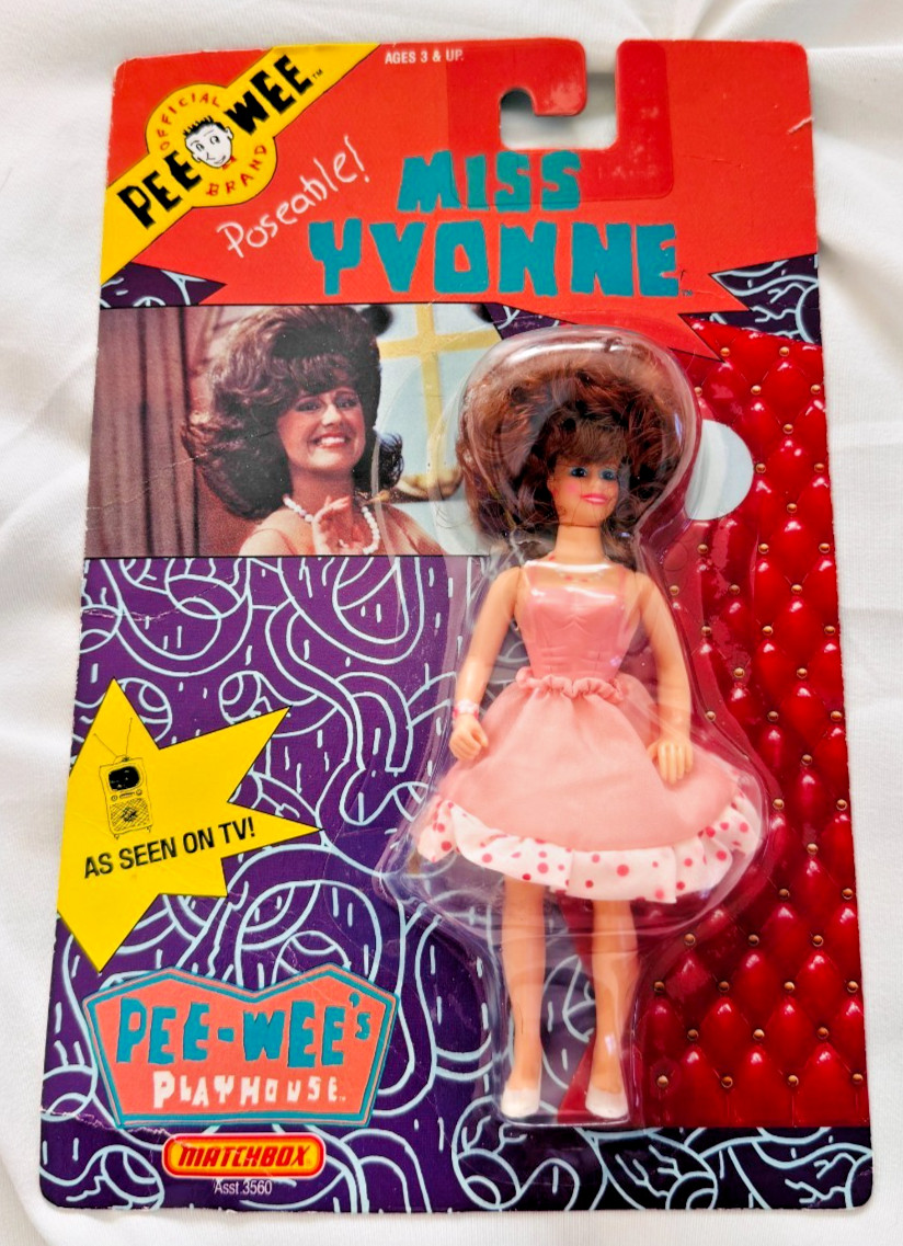 Miss Yvonne 1988 Pee-Wee Herman Pee-wee&rsquo;s Playhouse Matchbox Sealed