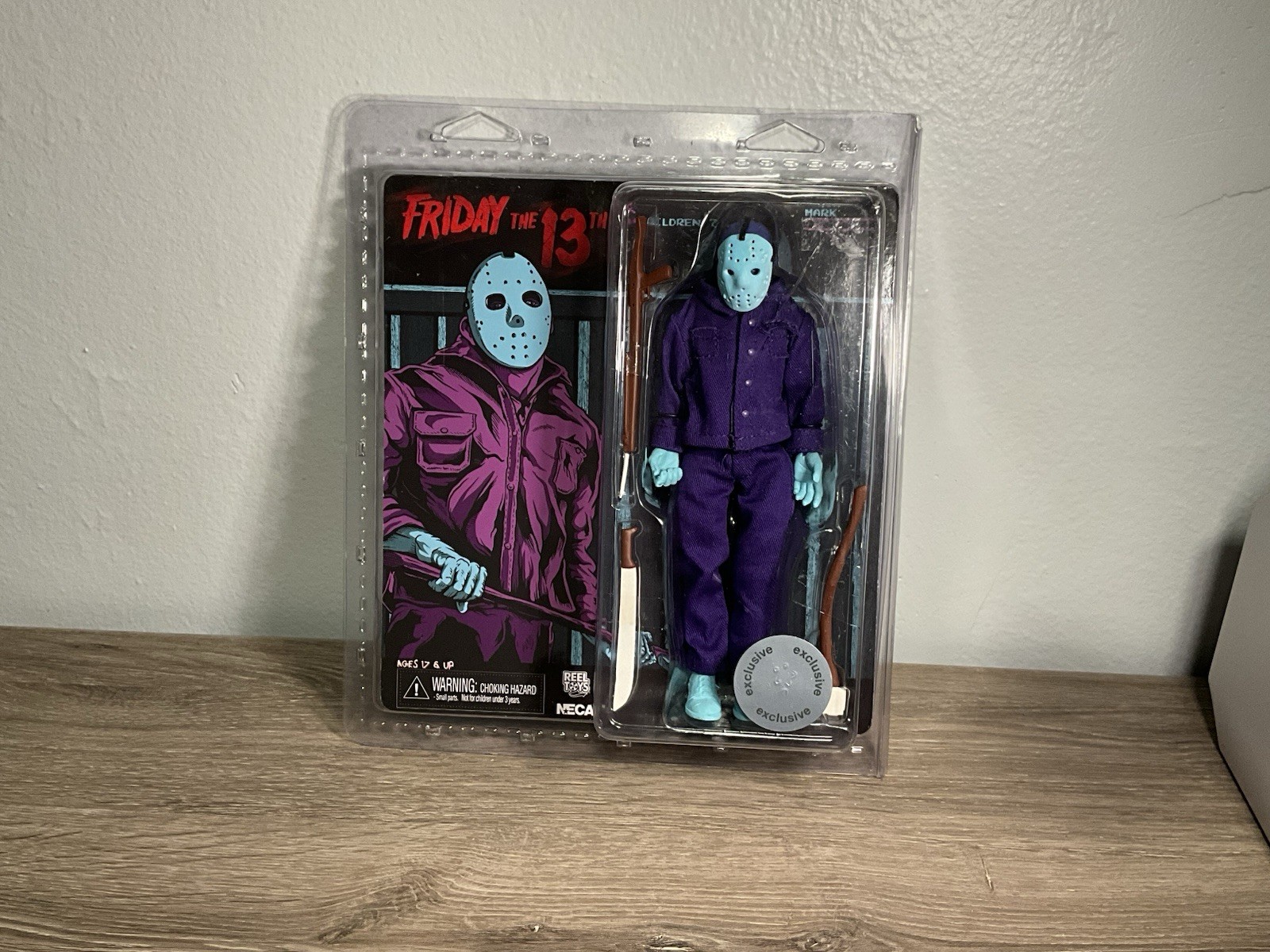 Neca Friday The 13th Jason Voorhees 8&Prime; Retro Clothed 8-bit Video Game Figure EUC