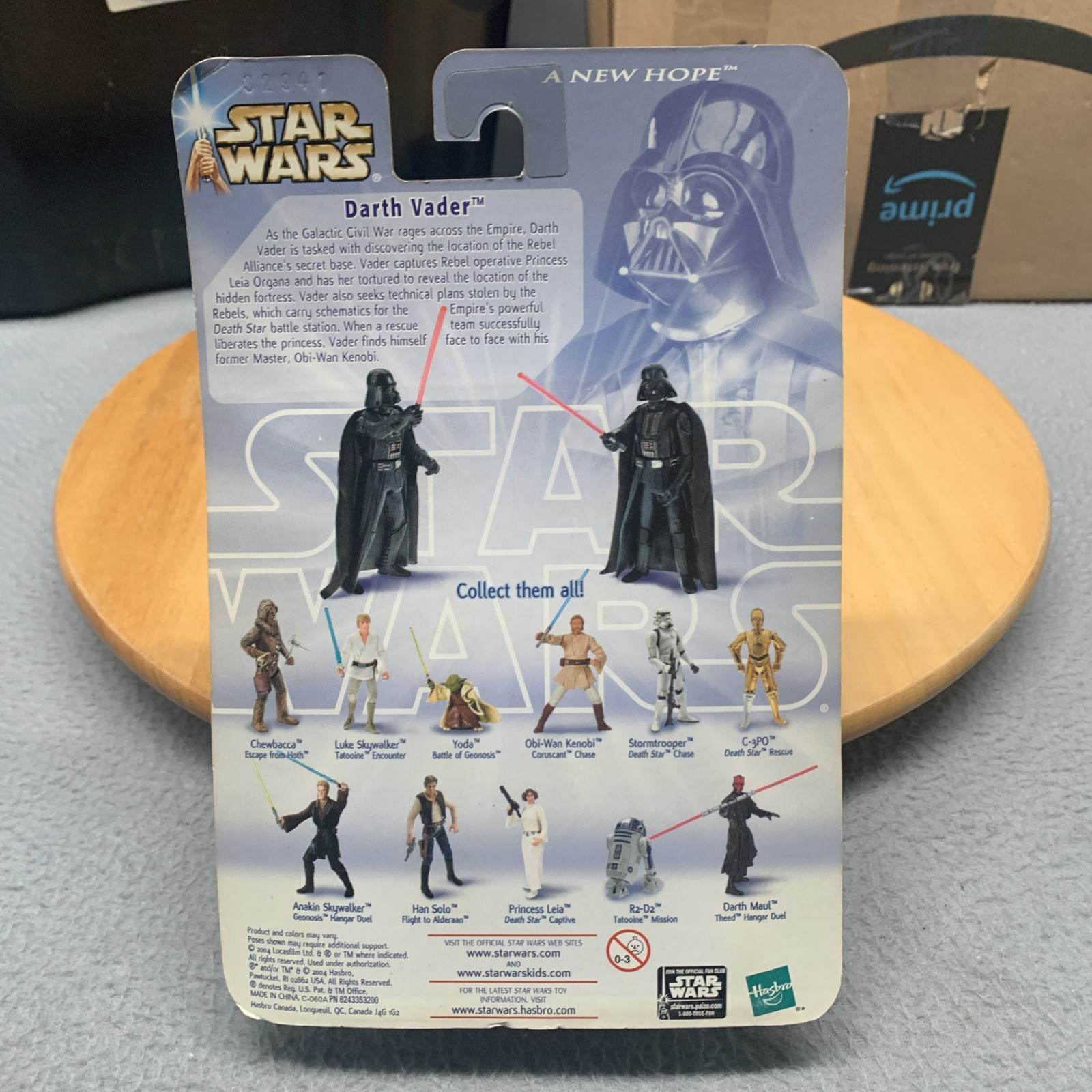 Star Wars IV: A New Hope, DARTH VADER, Death Star Clash, Figure HASBRO 2004 NIB!