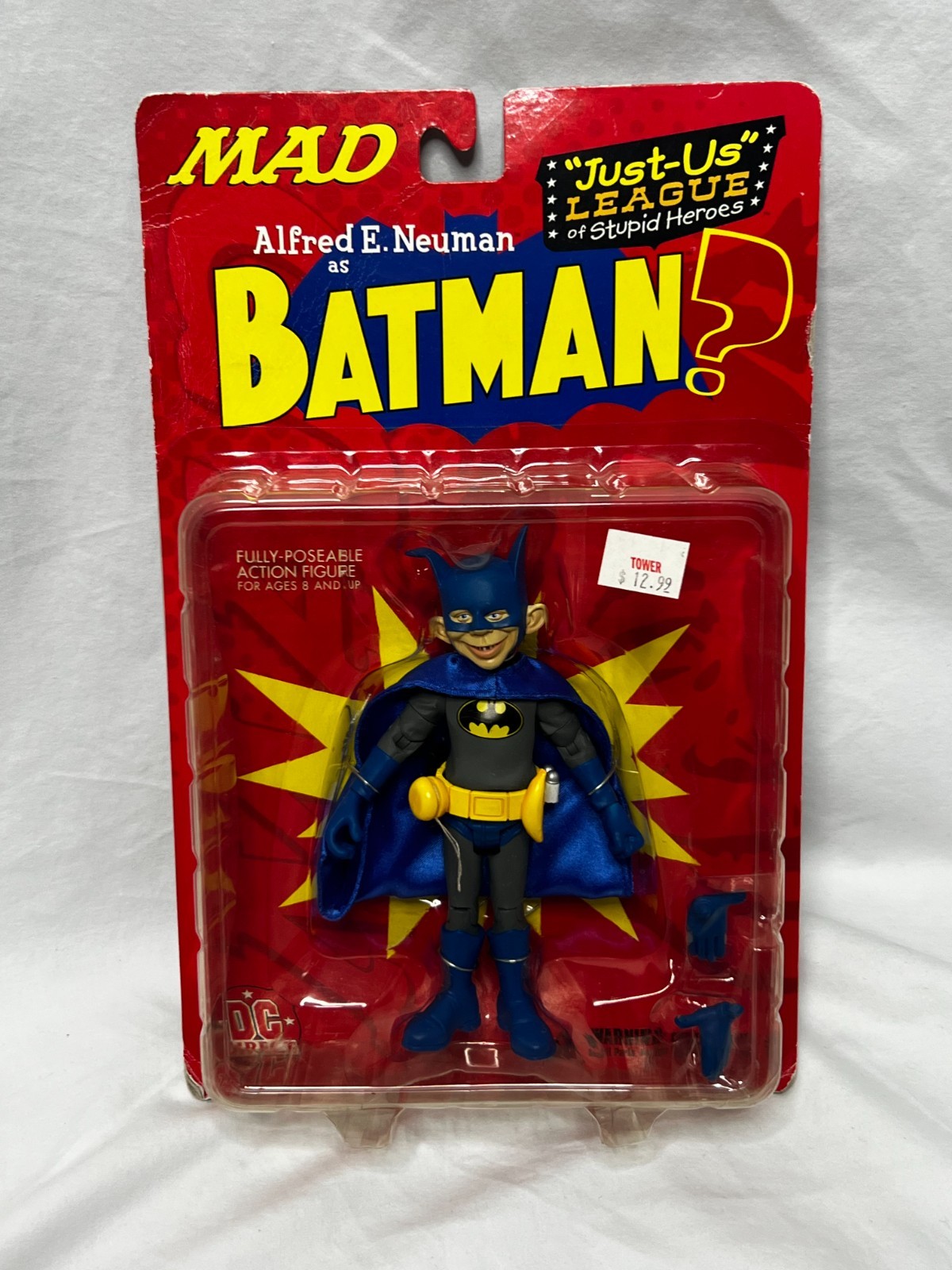 Vintage 2001 DC Direct MAD Magazine Alfred E Neuman as Batman 6&Prime; Figure