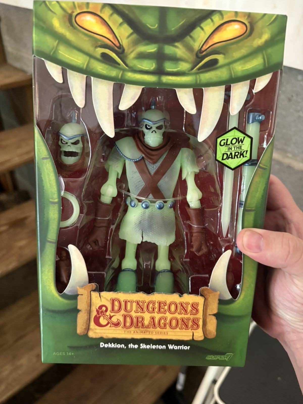 Dungeons & Dragons Animated Series- Dekkion The Skeleton Warrior Figure Super7!