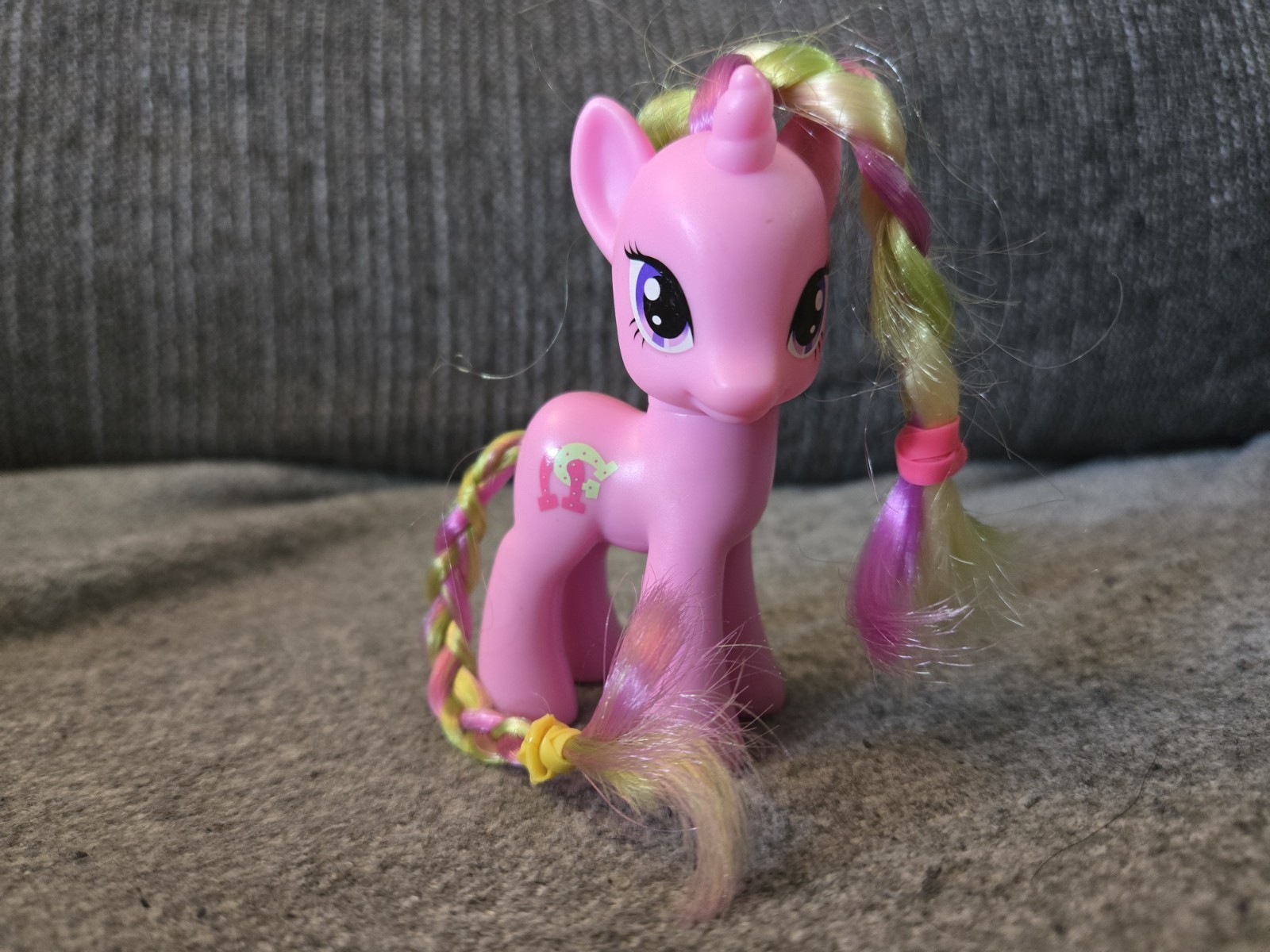 My Little Pony MLP FIM G4 Lulu Luck Brushable Pink Unicorn Toy 2010