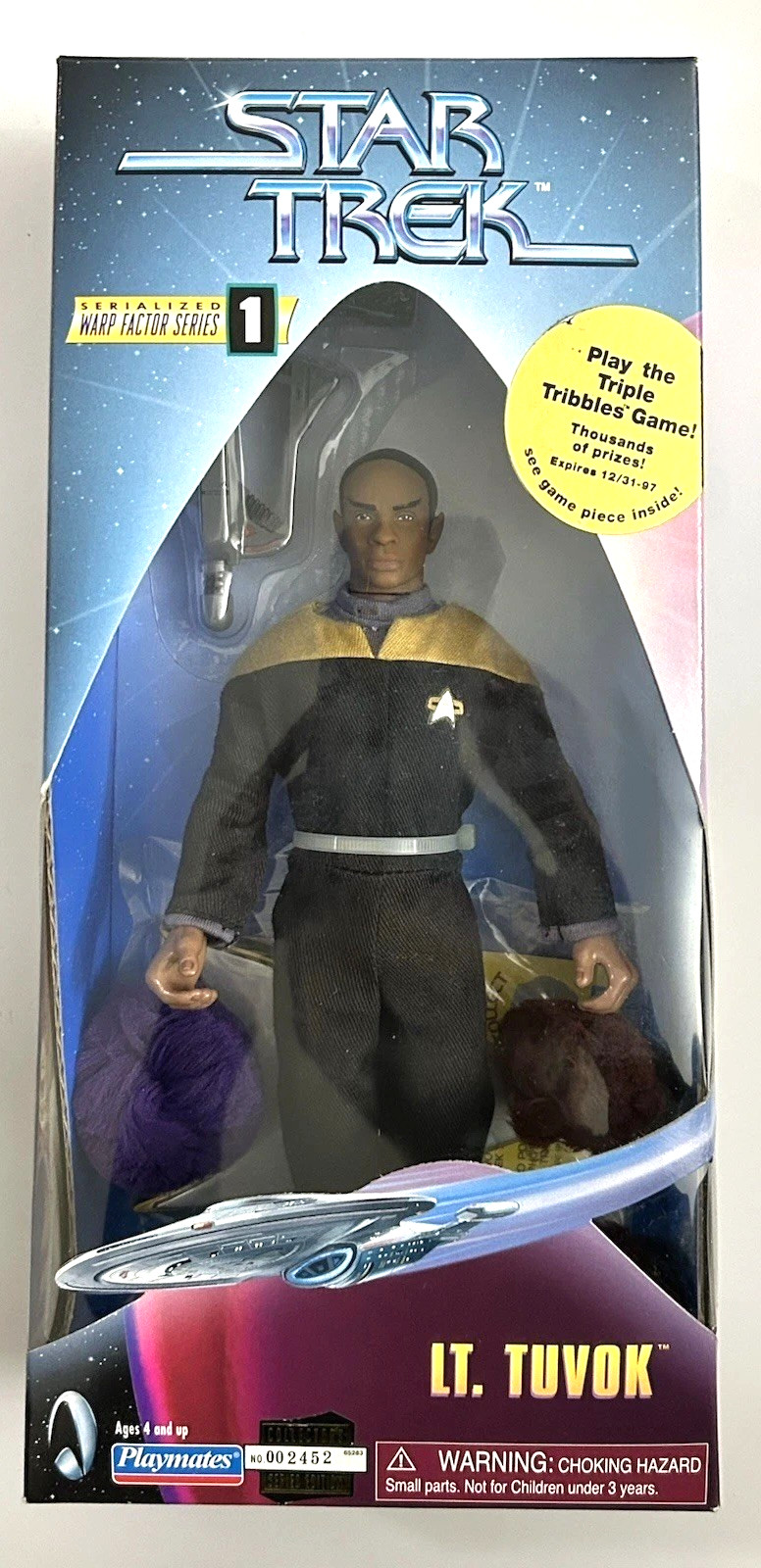« Star Trek Voyager” Lt. Tuvok, 9 » Playmates Figure New