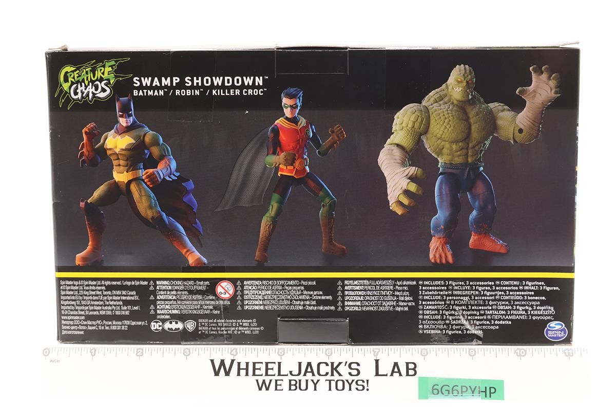 Swamp Showdown Batman DC Comics 2020 Spin Master Action Figure Set NEW SEALED