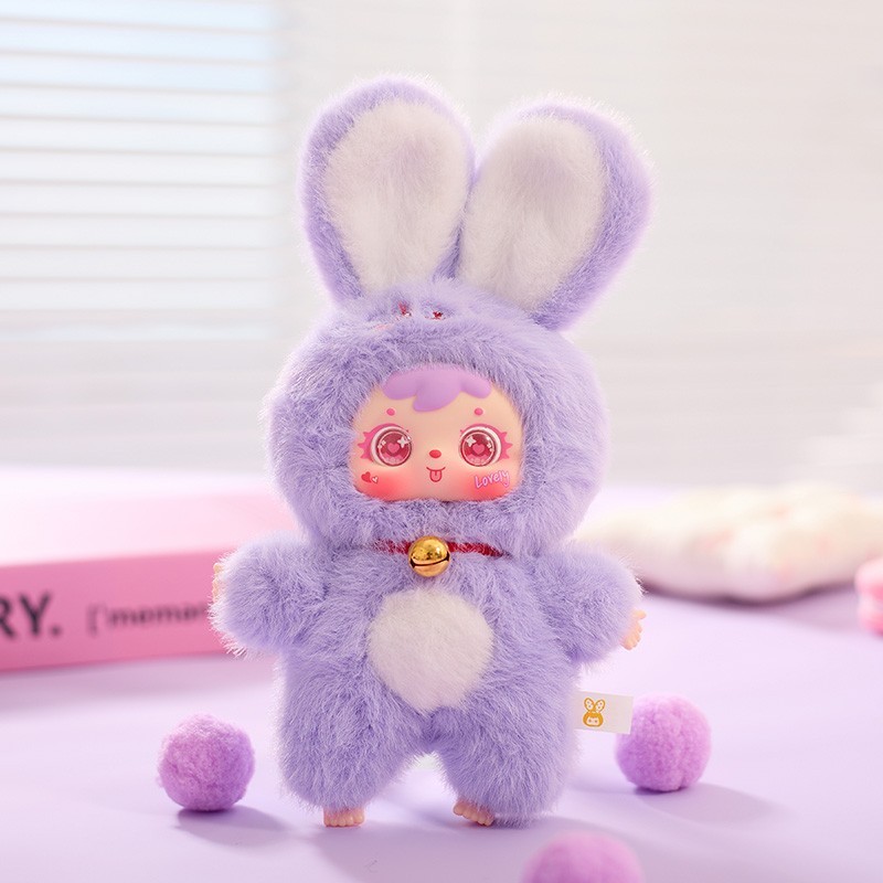 7&Prime; Blind Box Rabbit Plush Keychain Mystery Bunny Doll Large Toy US STOCK Gift