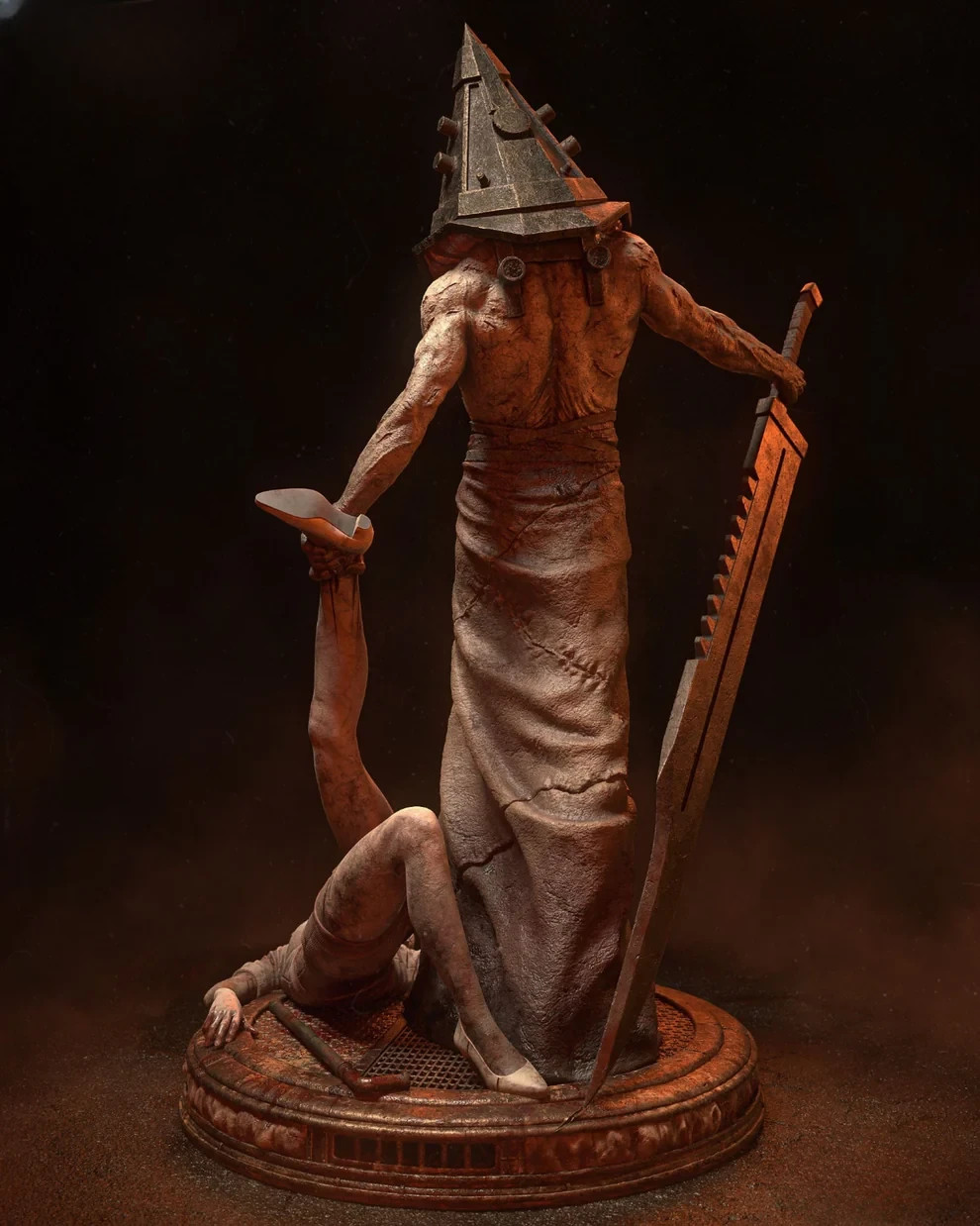 Pyramid Head – Silent Hill Inspired Figure | Statue,Sci-Fi Fantasy ,handmade