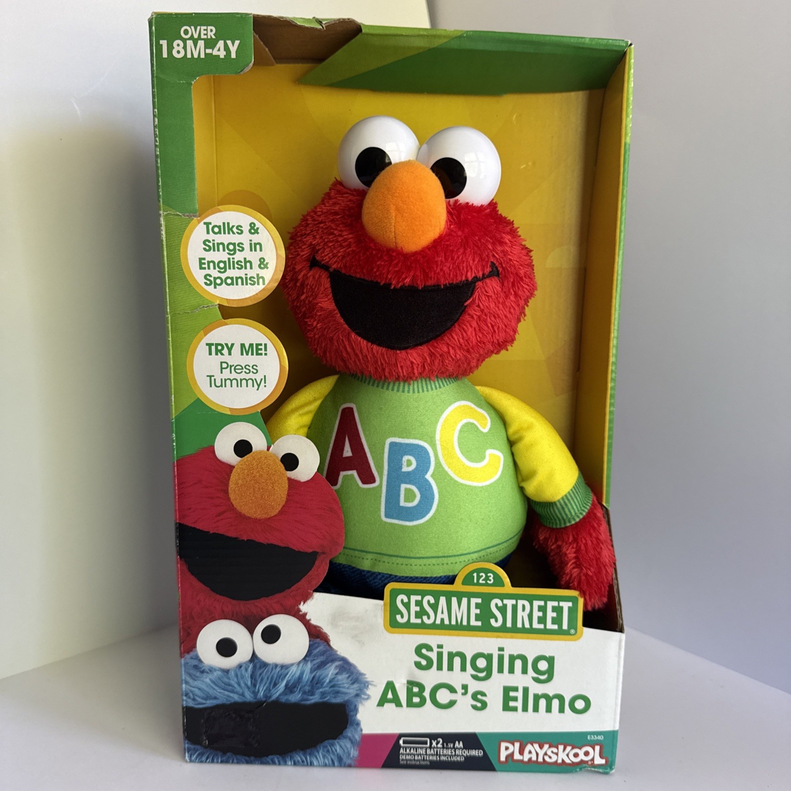 NEW Sesame Street Singing ABC&rsquo;s Elmo Playskool Ages 18 Mo – 4 Years