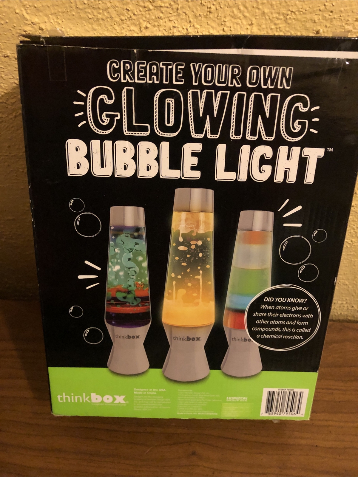 Think Box Create Your Own Glowing Bubble Light, Age 12+