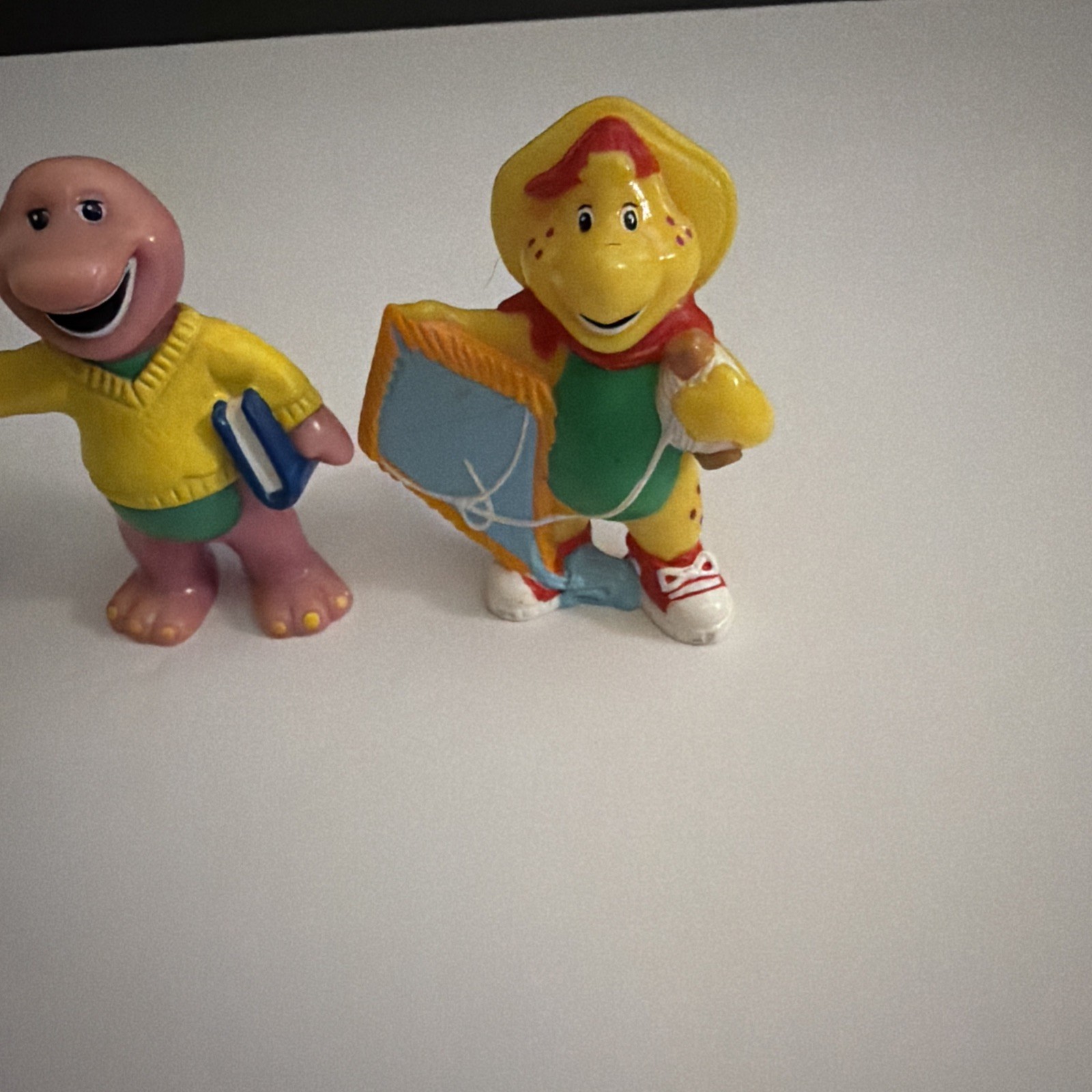 Barney & Friends Baby Bop BJ Dinosaur PVC Figures Playskool The Lyons Group Vtg