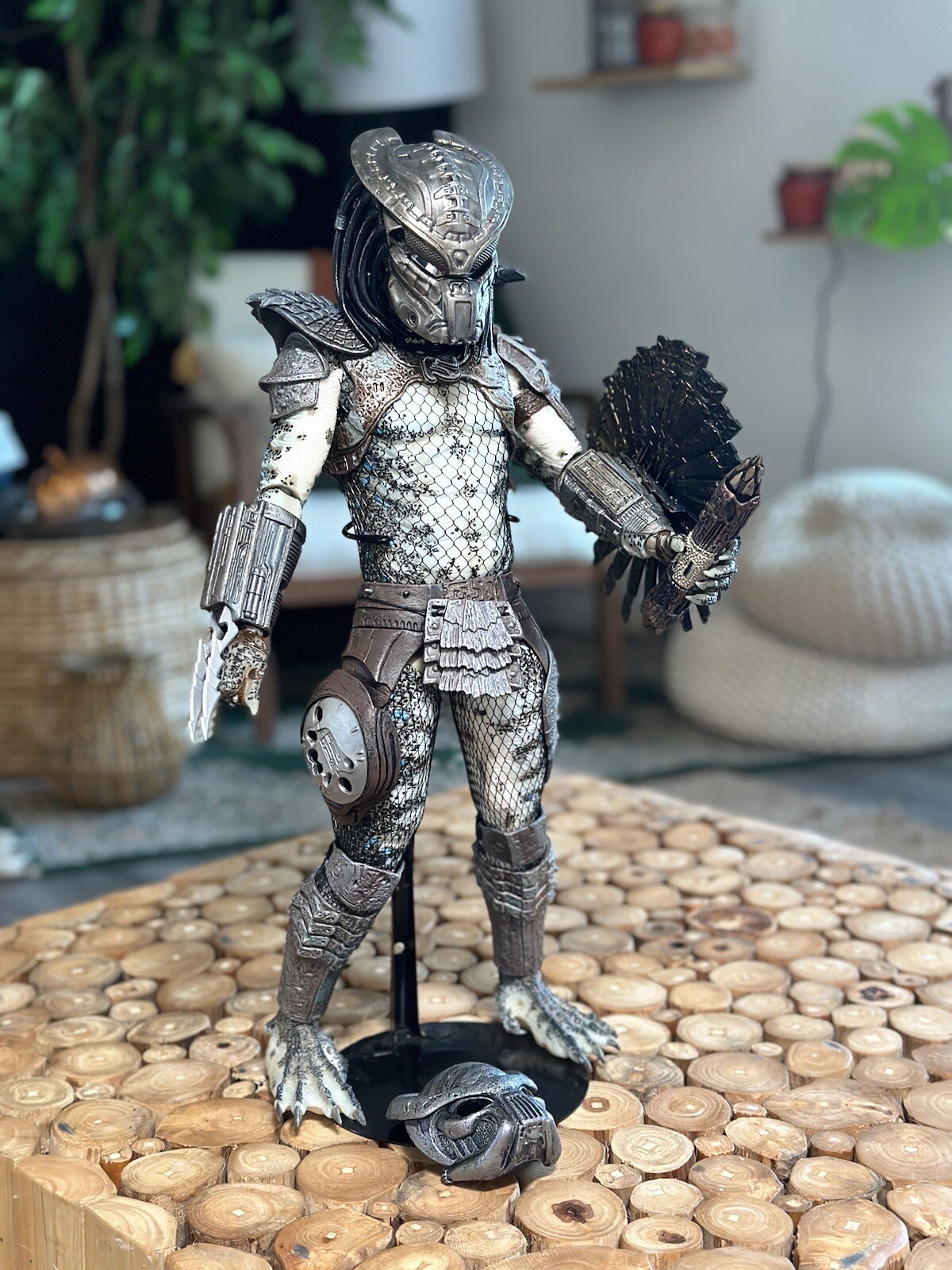 Custom 1/4 Elite Predator Mask For Neca Jungle Hunter Predator – MADE TO ORDER
