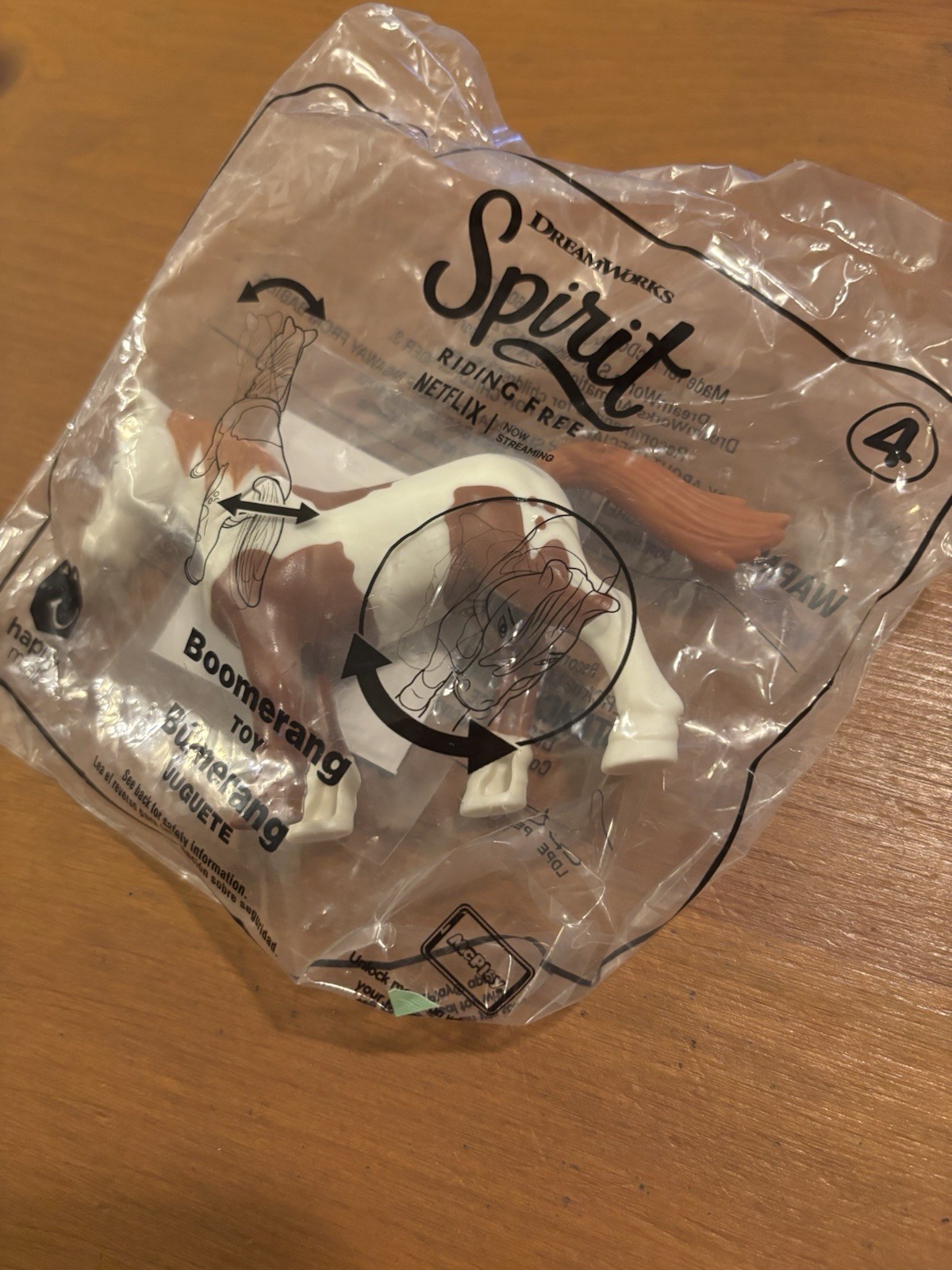 McDonald&rsquo;s 2020 Dreamworks Spirit Riding Free Boomerang Horse Figure #4 Toy NIP