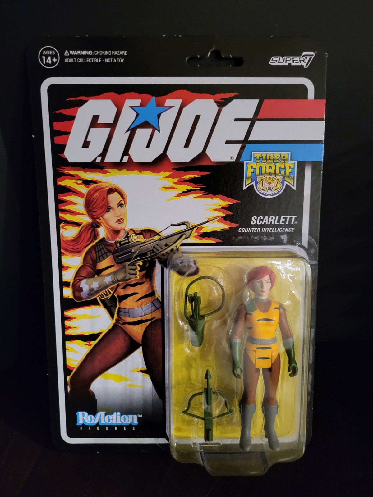 Scarlett Tiger Force 2022 G.I. JOE SUPER 7 ReAction 3.75 NEW MOC