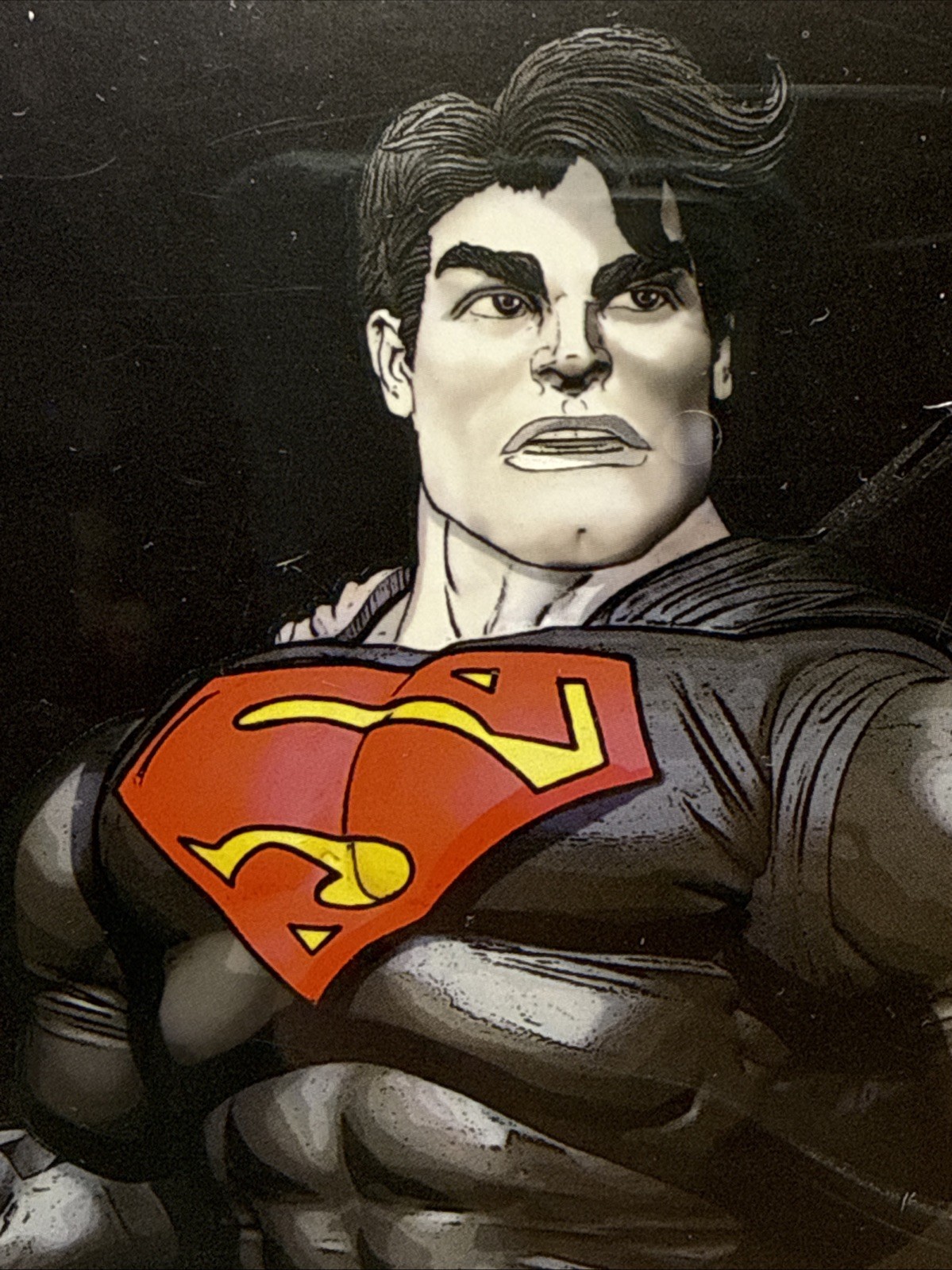 McFarlane Superman (The Dark Knight Returns) Black & White Accent Edition Figure