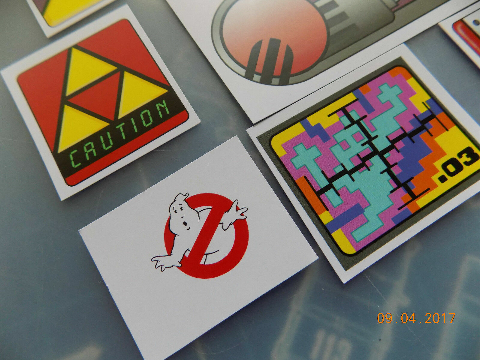 Kenner Ghostbusters Proton Pack & PKE Meter Ghost Trap Replacement Stickers