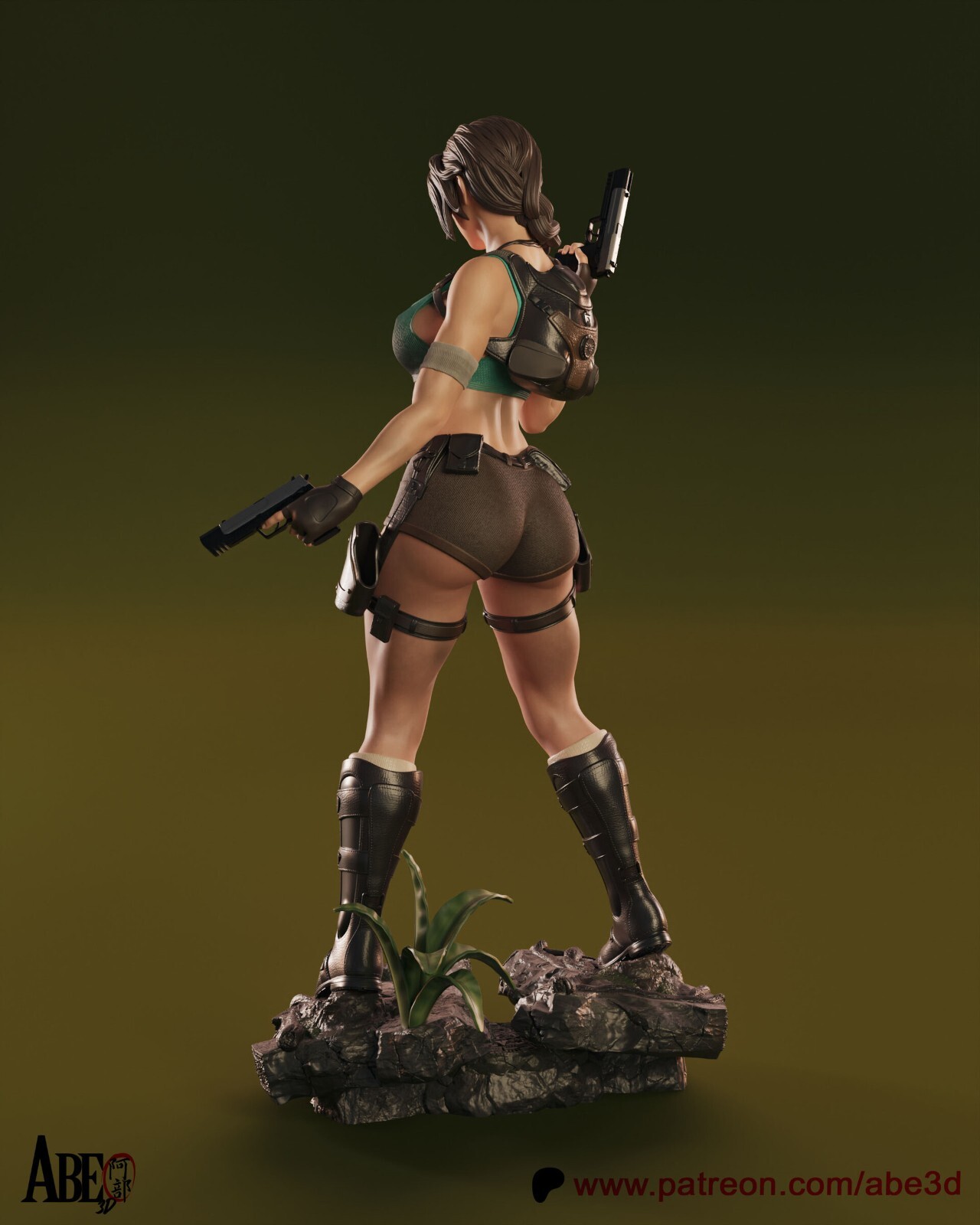 Tomb Raider Lara Croft 1/6 Scale Resin Figure -12K Quality- Unpainted or painted