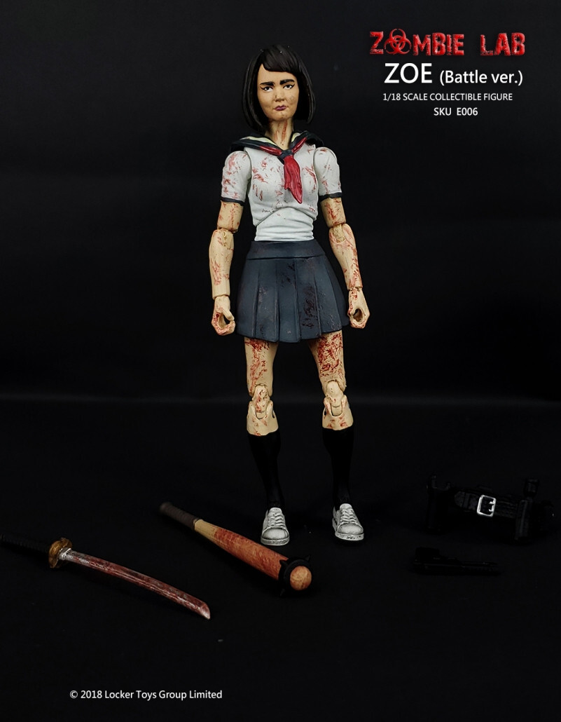 Zombie Lab 1/18 scale (4&Prime;) action figure Zoe (Battle version)