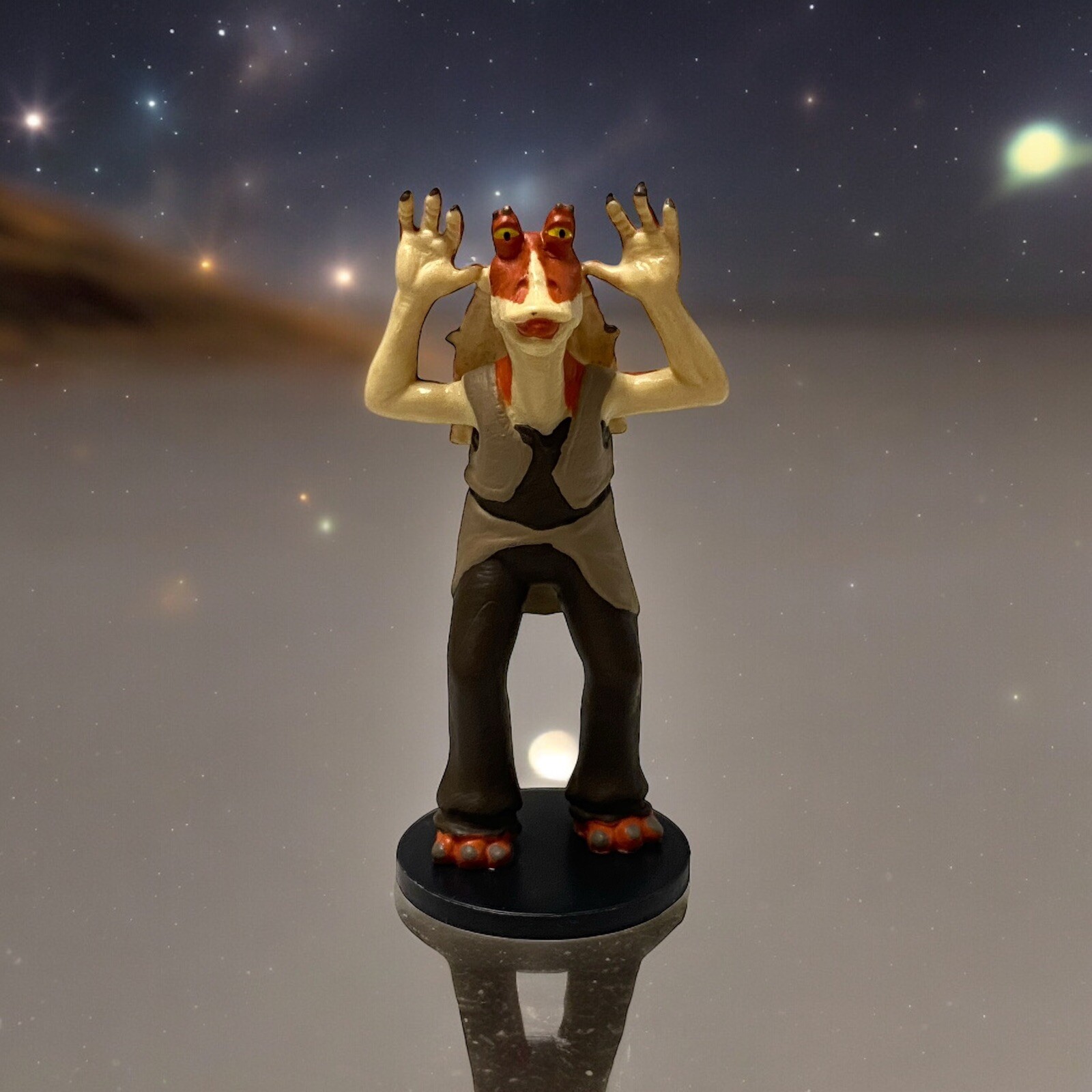 Jar Jar Binks 3 3/4&Prime; Applause Star Wars figure Lucasfilm 1999