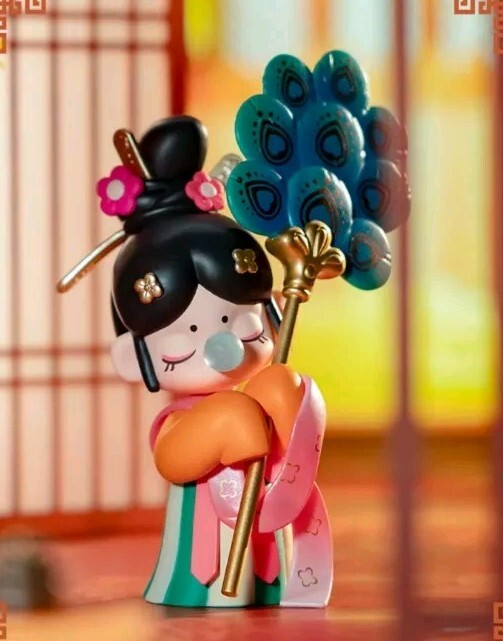 ROLIFE x NANCI Tang Dynasty Series MAID 🌸🎐 Peacock Fan PVC Figure NEW **READ