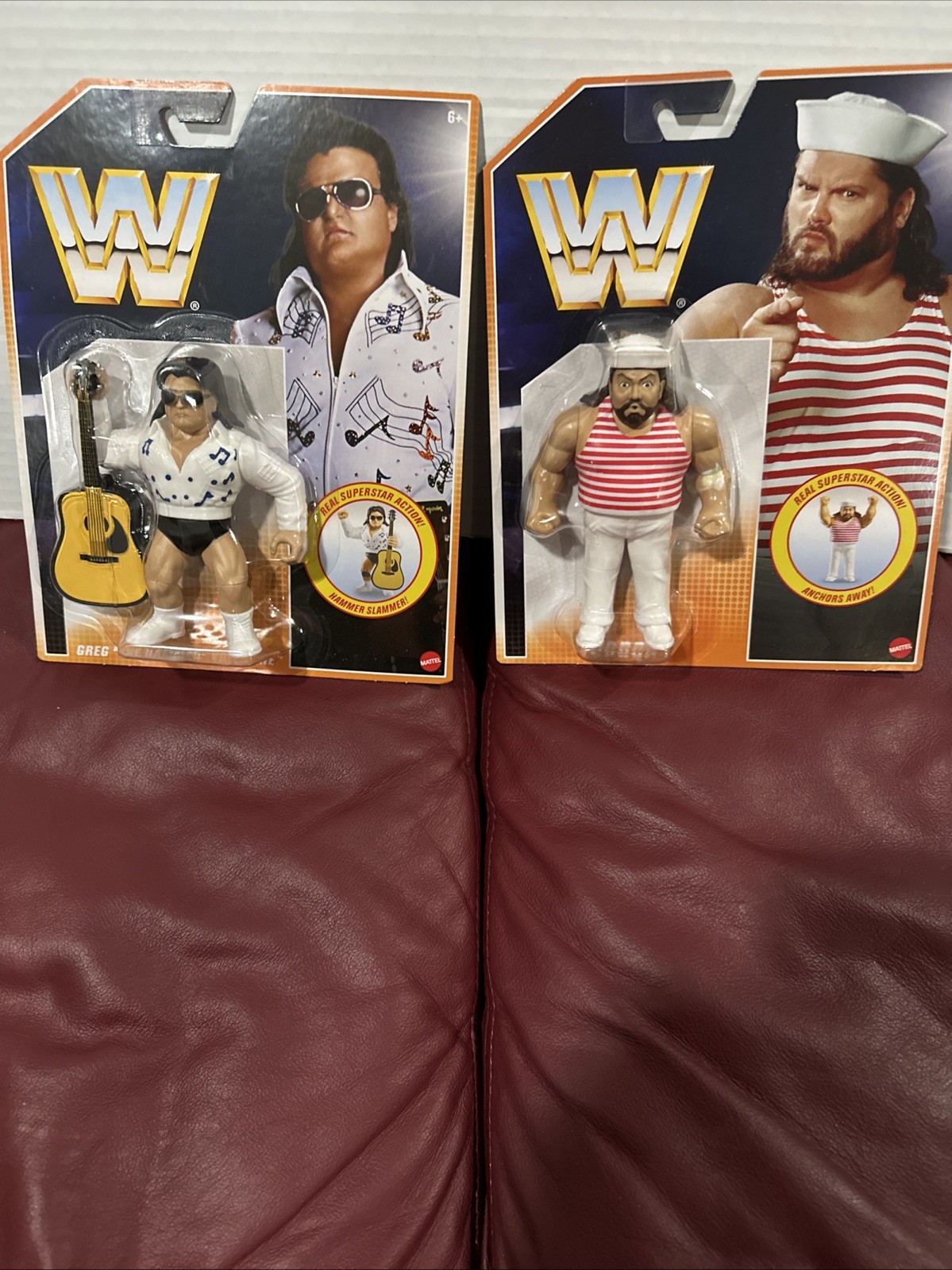 GREG THE HAMMER VALENTINE AND TUGBOAT Mattel Hasbro WWF WWE Retros Figure