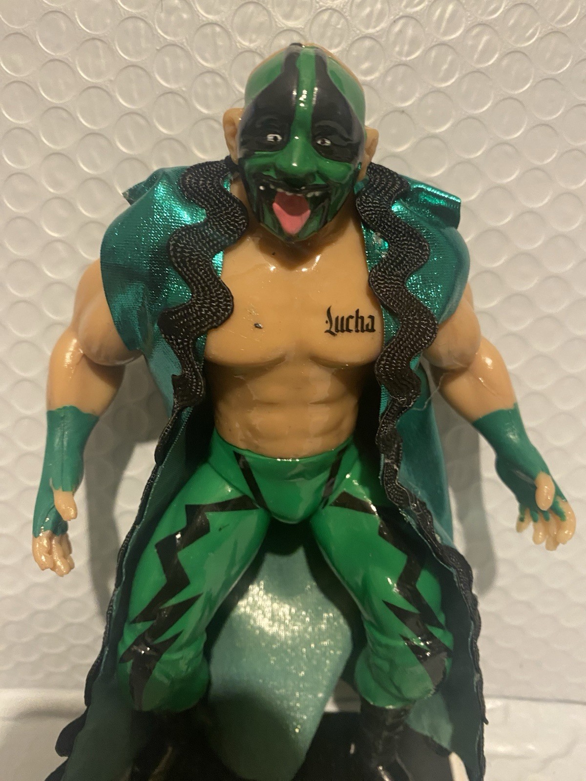 Mr Iguana CMLL LUCHADOR Wrestler 7 in Action Figure Mexican Toys HANDMADE