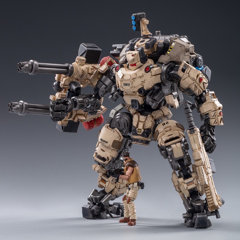 JOYTOY Steel Bone Armour Desert Ver Mecha 9&Prime; Robot & Pilot 1/25 Figure US SHIP
