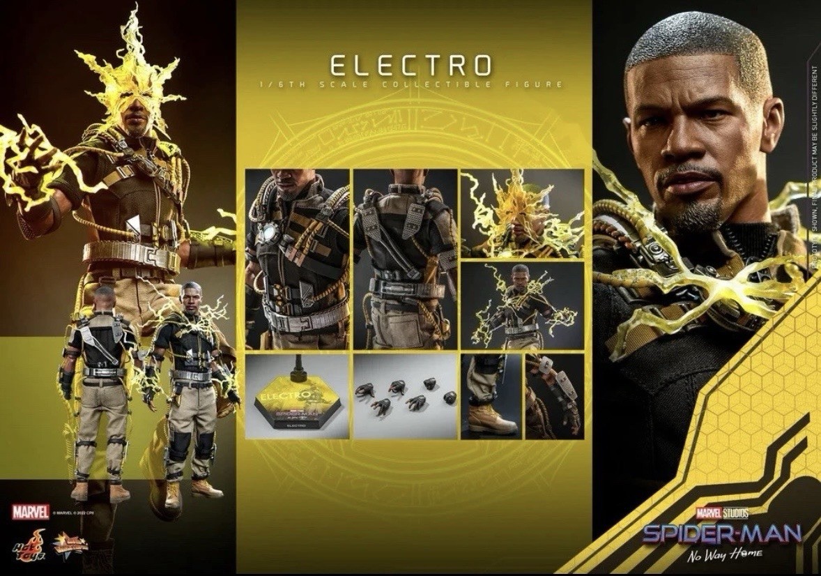 Hot Toys MMS644 Electro Spider-Man No Way Home. Jamie Foxx SEALED