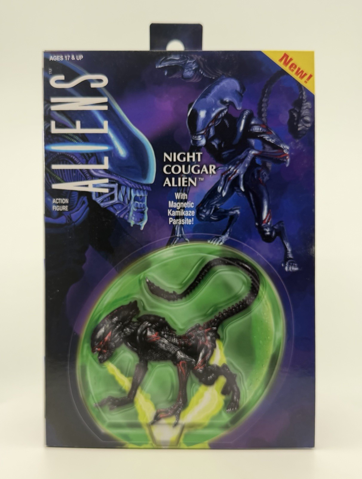 NECA NIGHT COUGAR ALIEN 7&Prime; Ultimate Kenner Tribute Action Figure ALIENS
