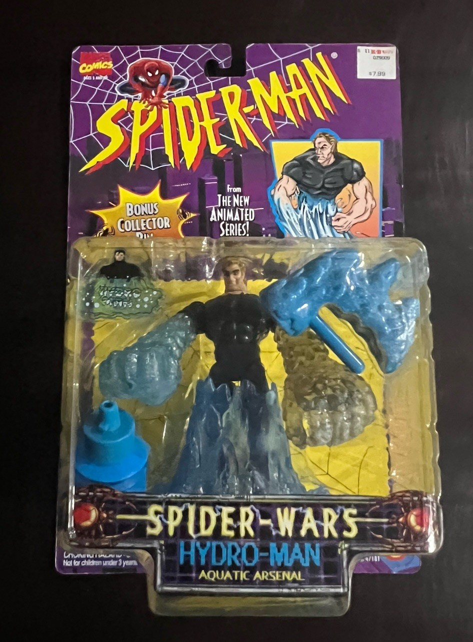 Marvel Spider-Man Animated Series Spider Wars Hydro-Man & Armor Rhino Toy Biz