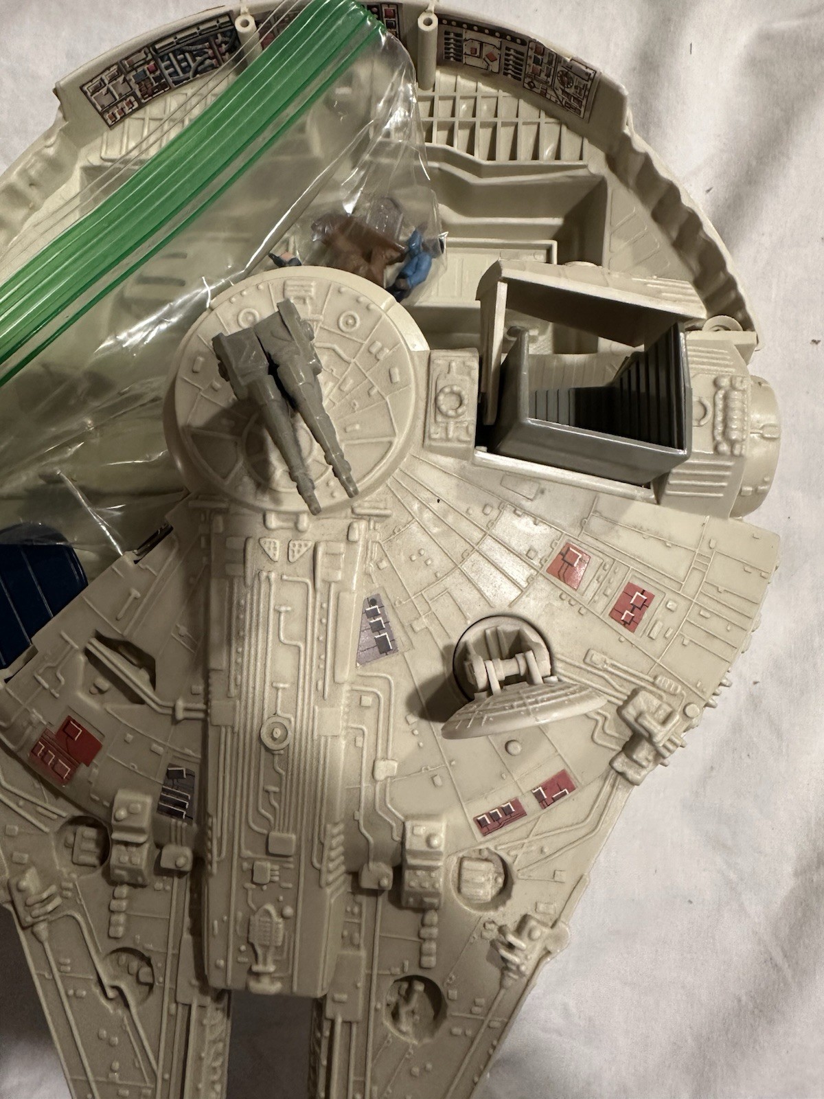 Vintage Star Wars 1982 Micro Collection Millennium Falcon Kenner Comp W Figures