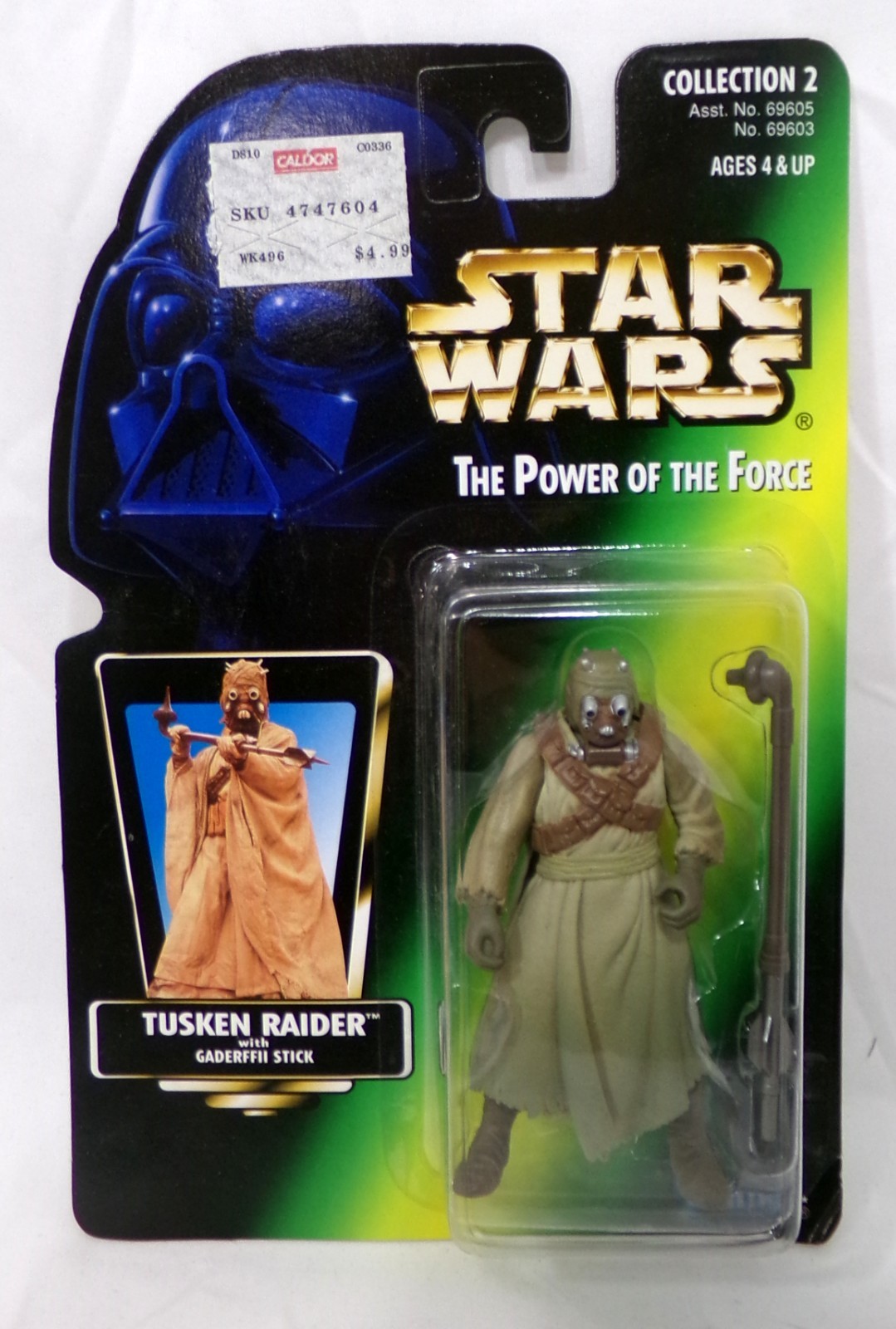 Star Wars Power of the Force Tusken Raider 3.75&Prime; Figure Vintage Hasbro 1996 New